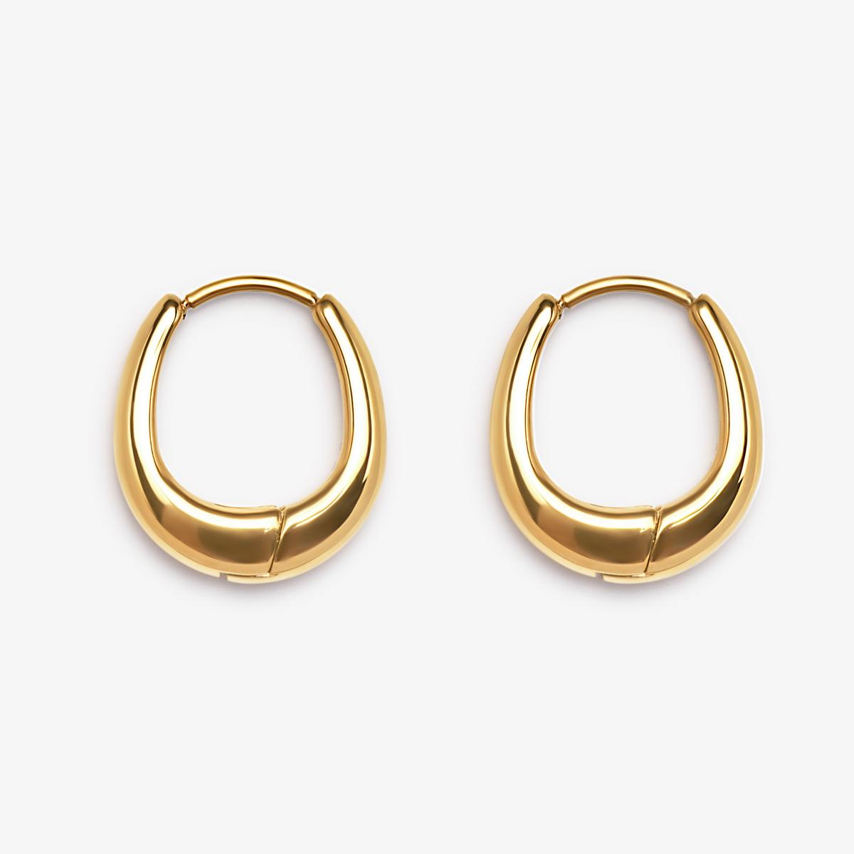 Teardop Huggie — Gold