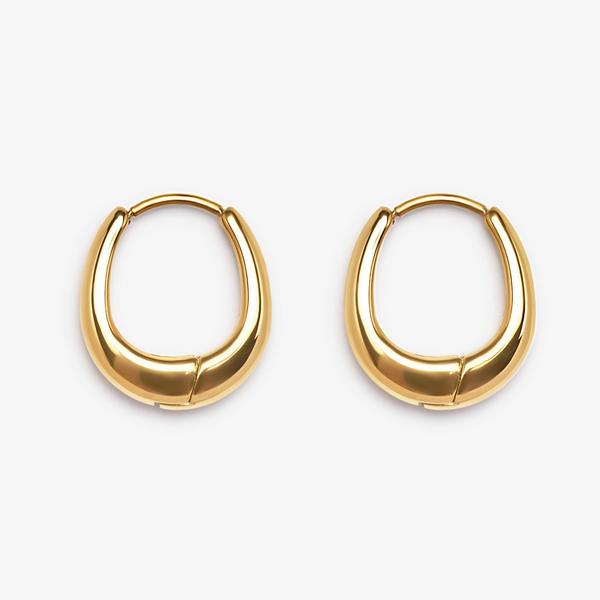 Teardop Huggie — Gold