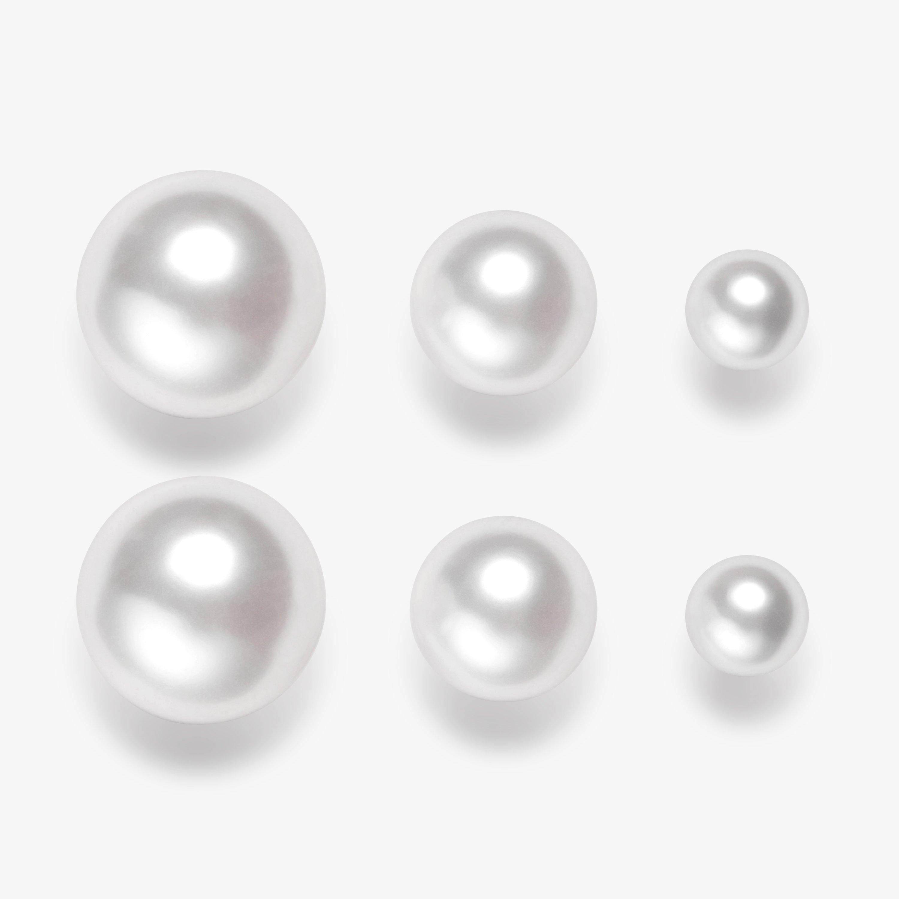 Lustre Stud Earrings Three Pack  Silver Earrings, view 1 of 2