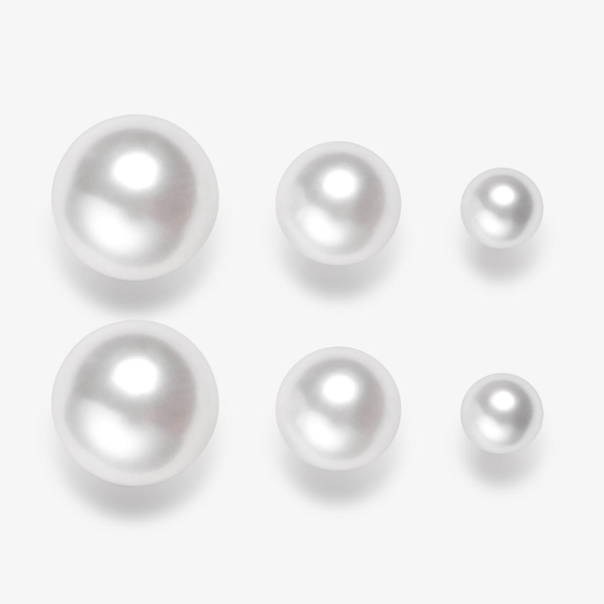 Lustre Stud Earrings Three Pack  — Silver