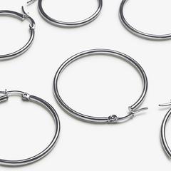 Minimal Hoop 3 pack — Silver 2