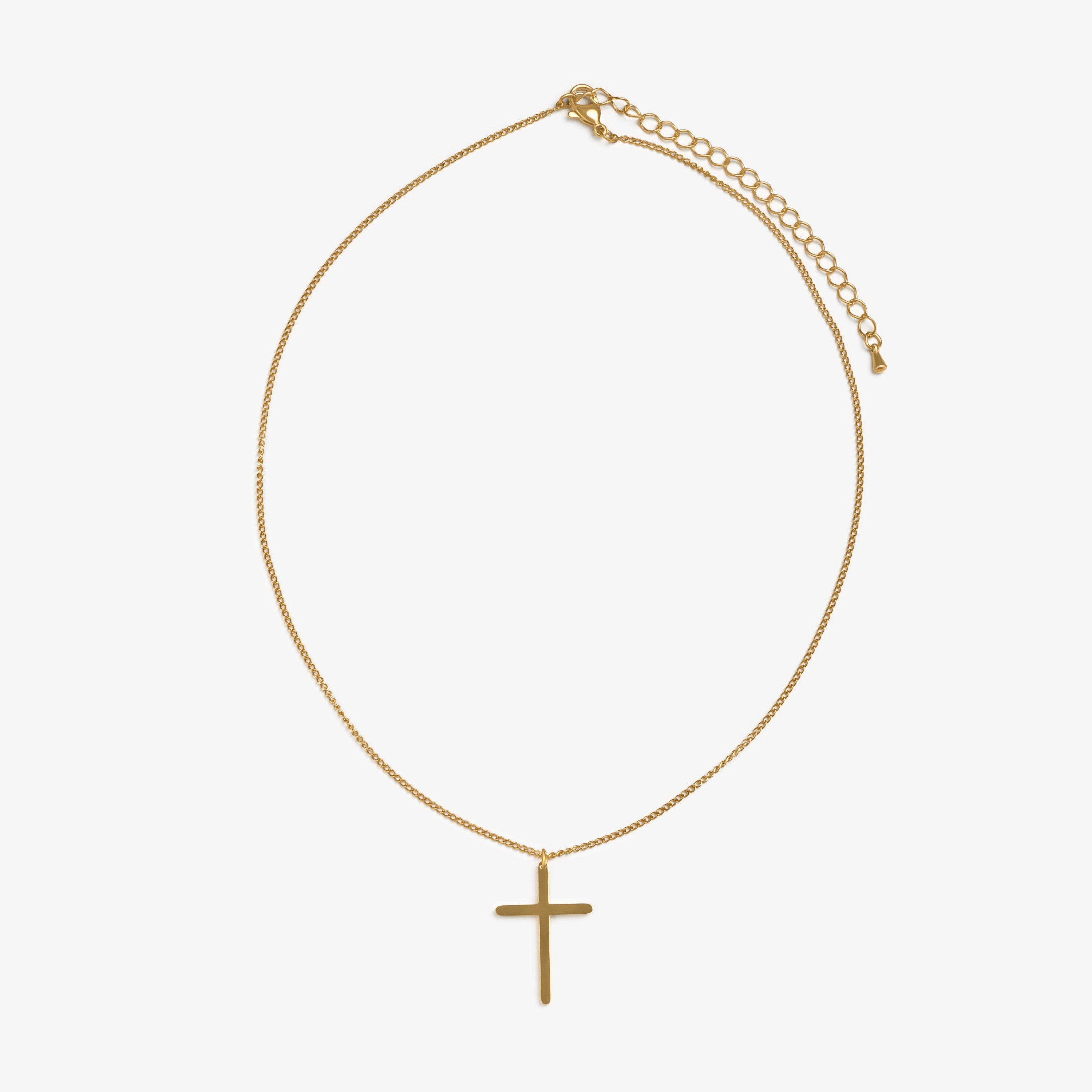 Cross Charm Necklace  Gold Necklaces, view 1 of 2