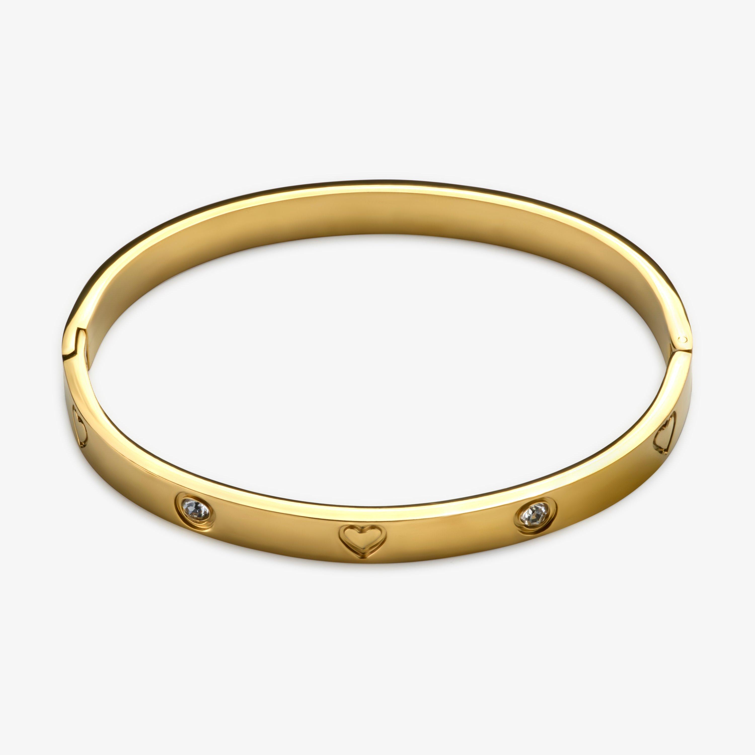 Amora Bangle Gold Plated Bracelets, view 1 of 2