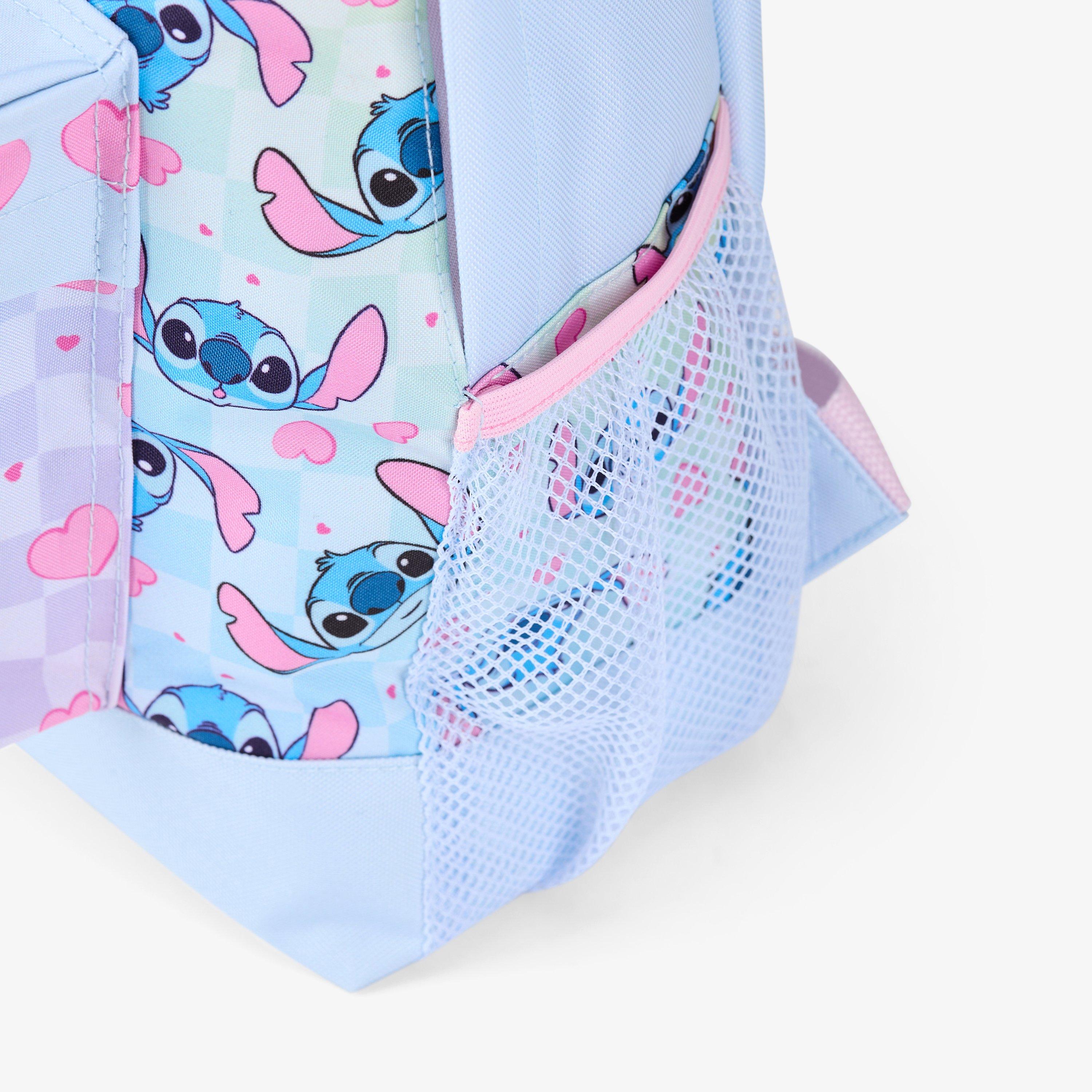 Stitch Gingham Pale Blue Combination Backpack, view 6 of 6