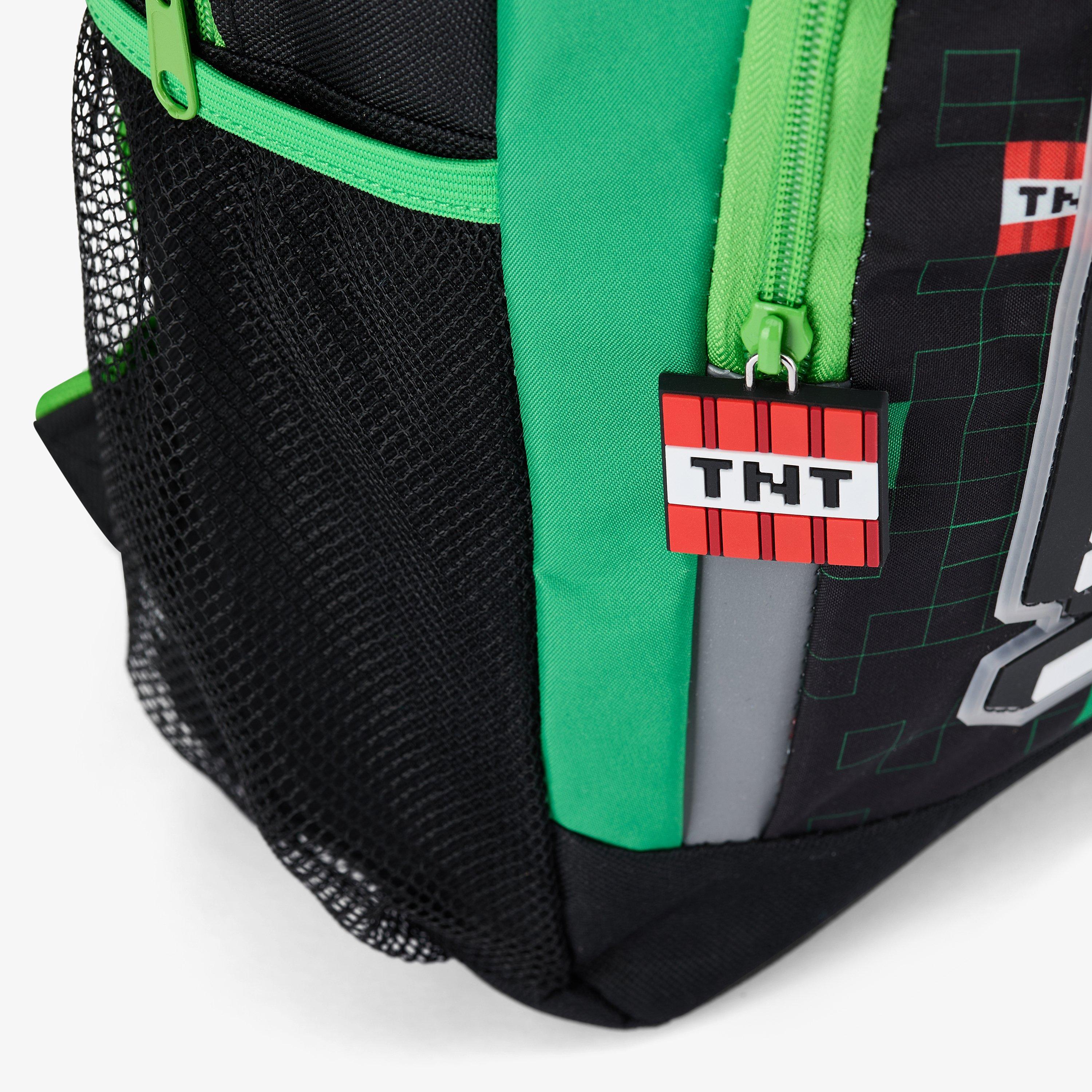 Minecraft Large Green Combination Backpack, view 3 of 5