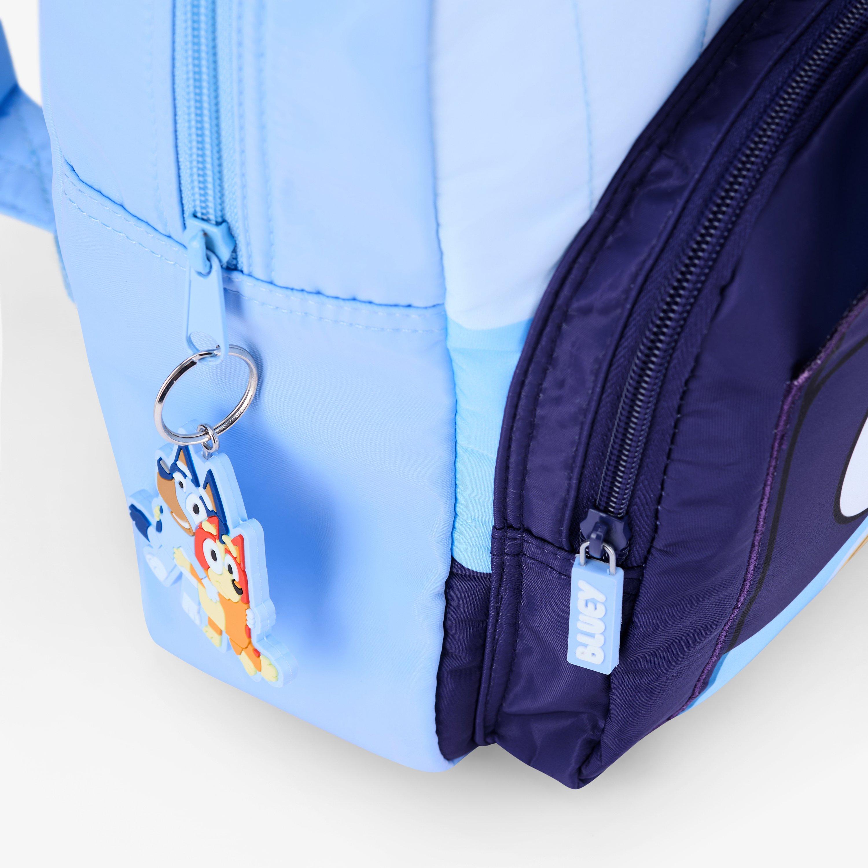 Bluey Quilt Backpack Pale Blue Backpack, view 3 of 6