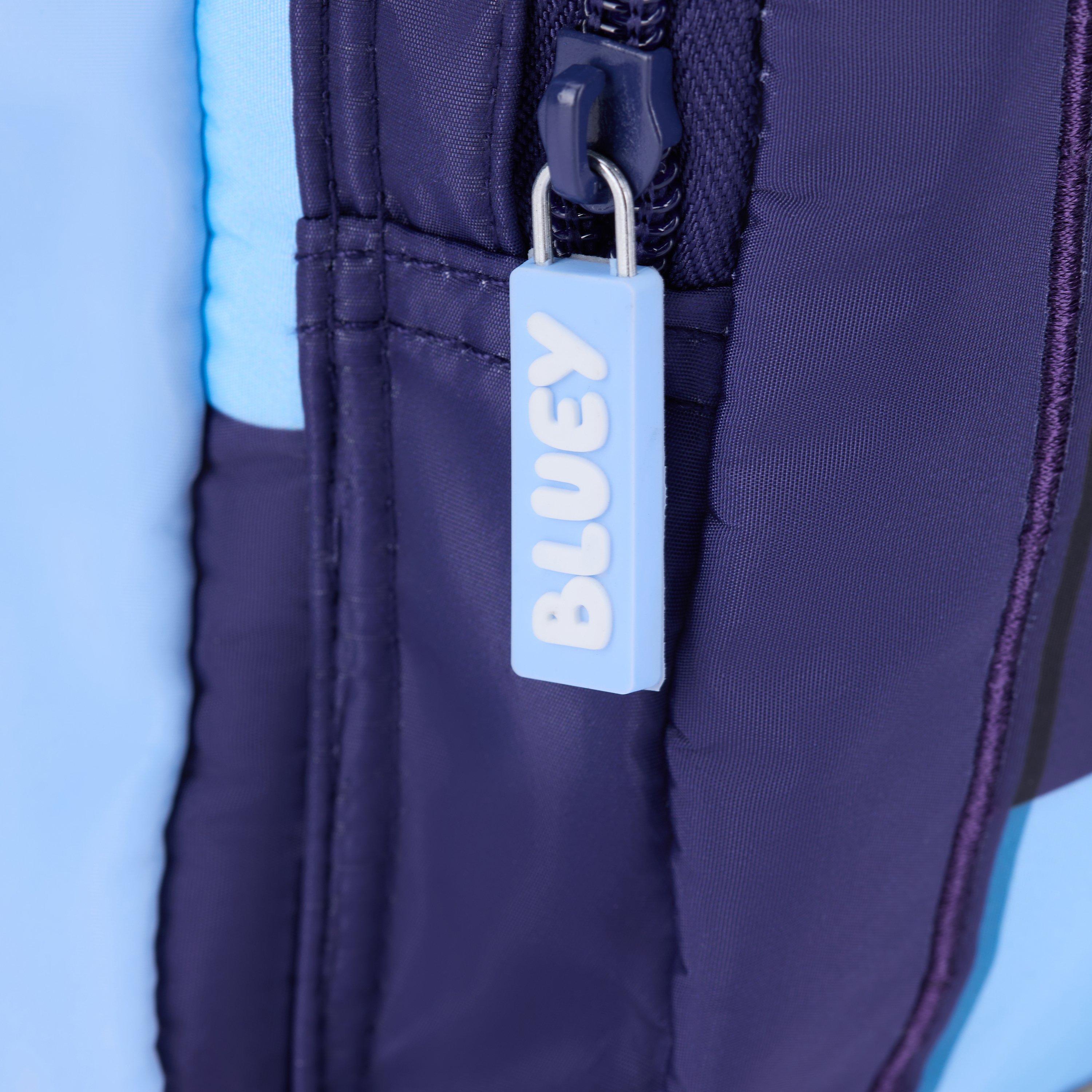 Bluey Quilt Backpack Pale Blue Backpack, view 4 of 6