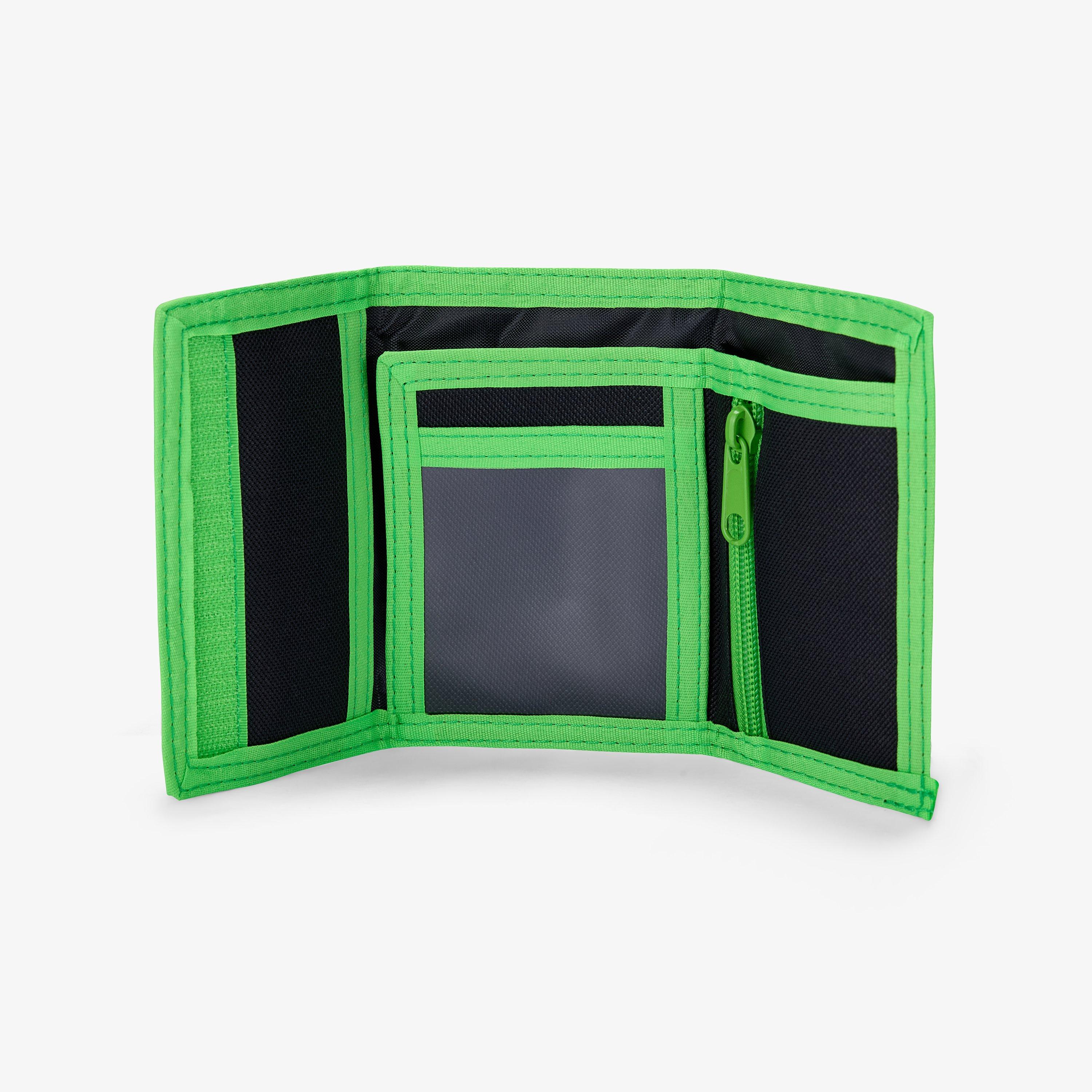 Minecraft 3 Piece Set Black/Green Backpack, view 8 of 8
