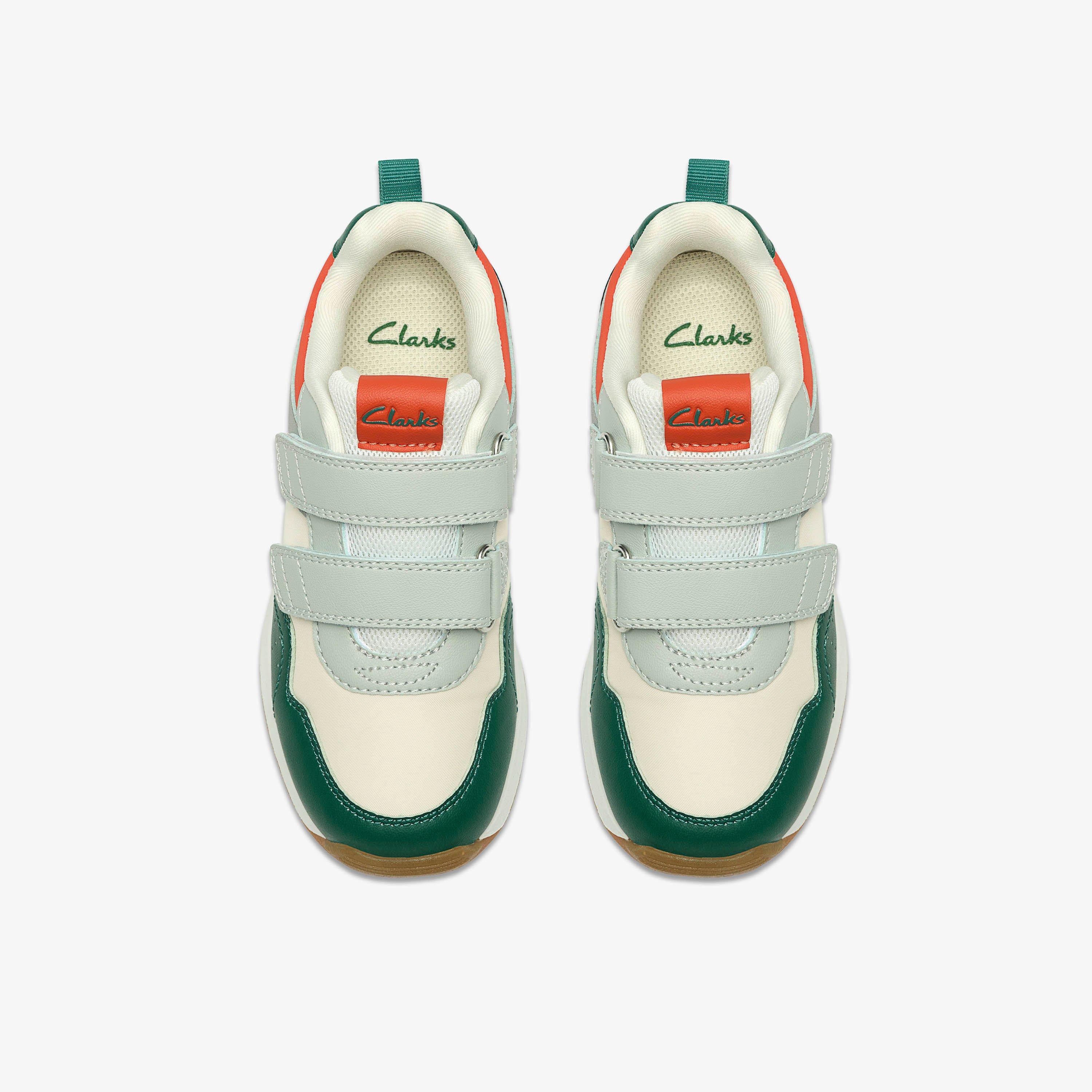 Dyrham Dash K White/Green Trainers, view 6 of 6