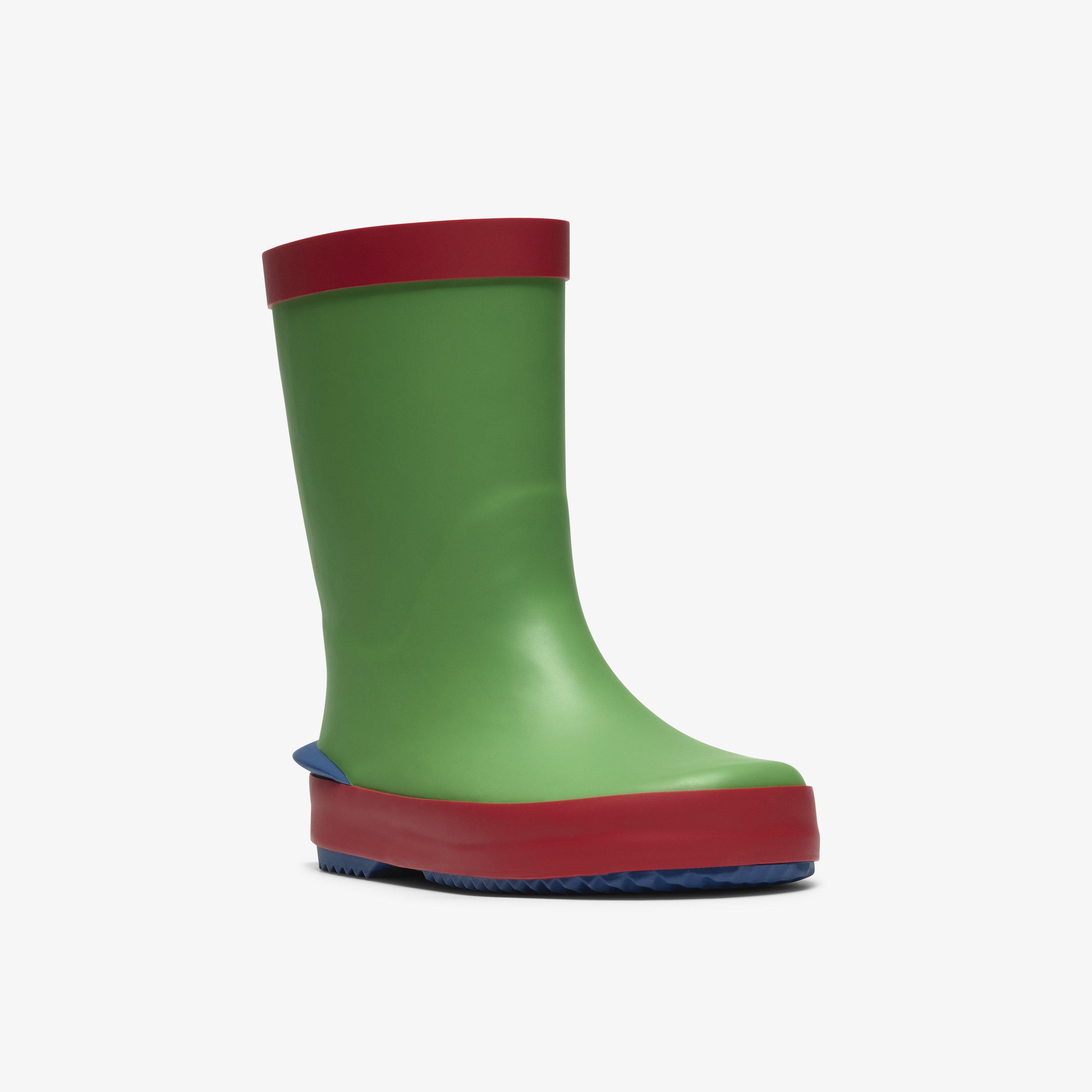 Tarri Run Toddler Green Combination Wellies, view 4 of 6