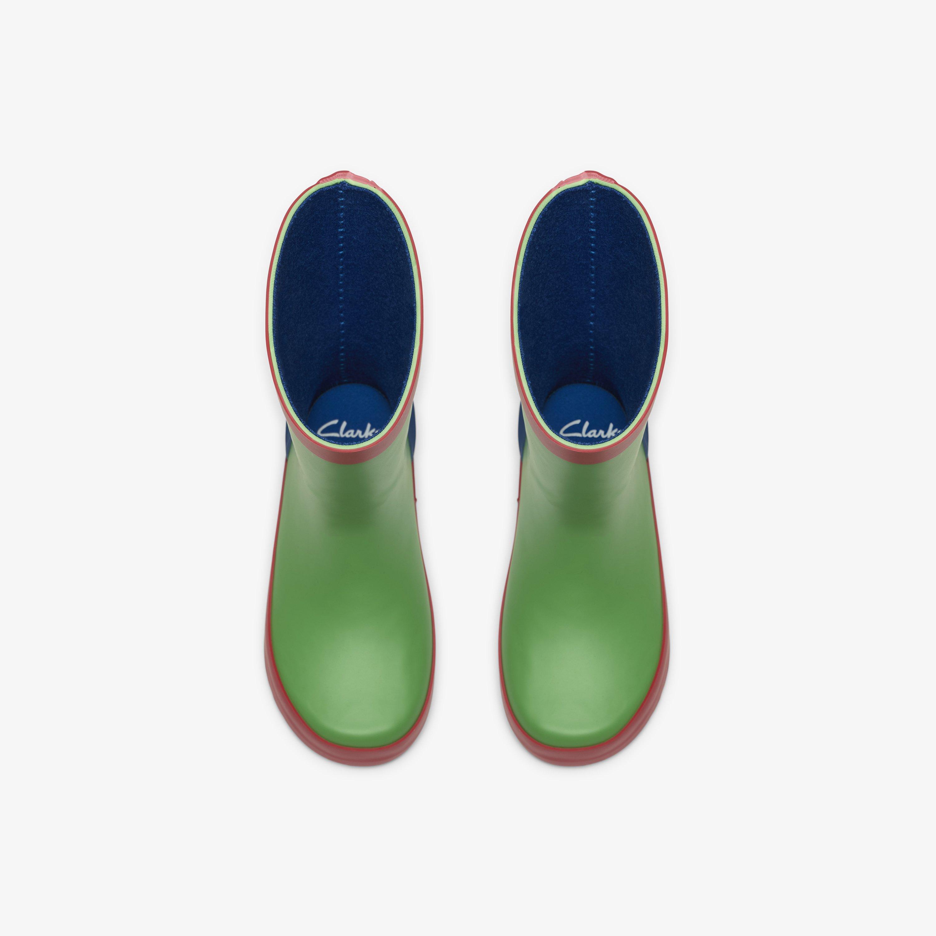 Tarri Run Toddler Green Combination Wellies, view 6 of 6