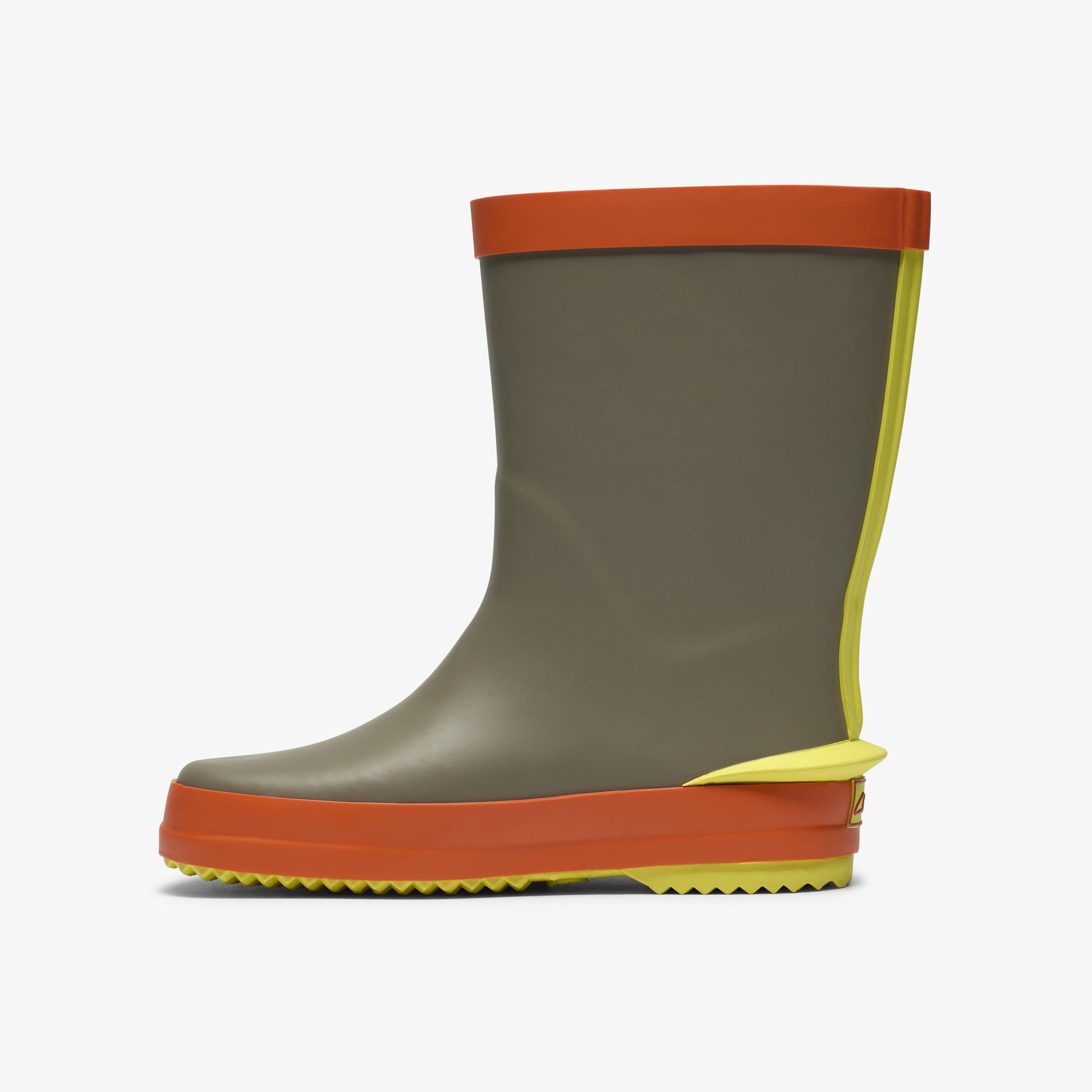 Tarri Run Toddler Khaki Combination Wellies, view 2 of 6