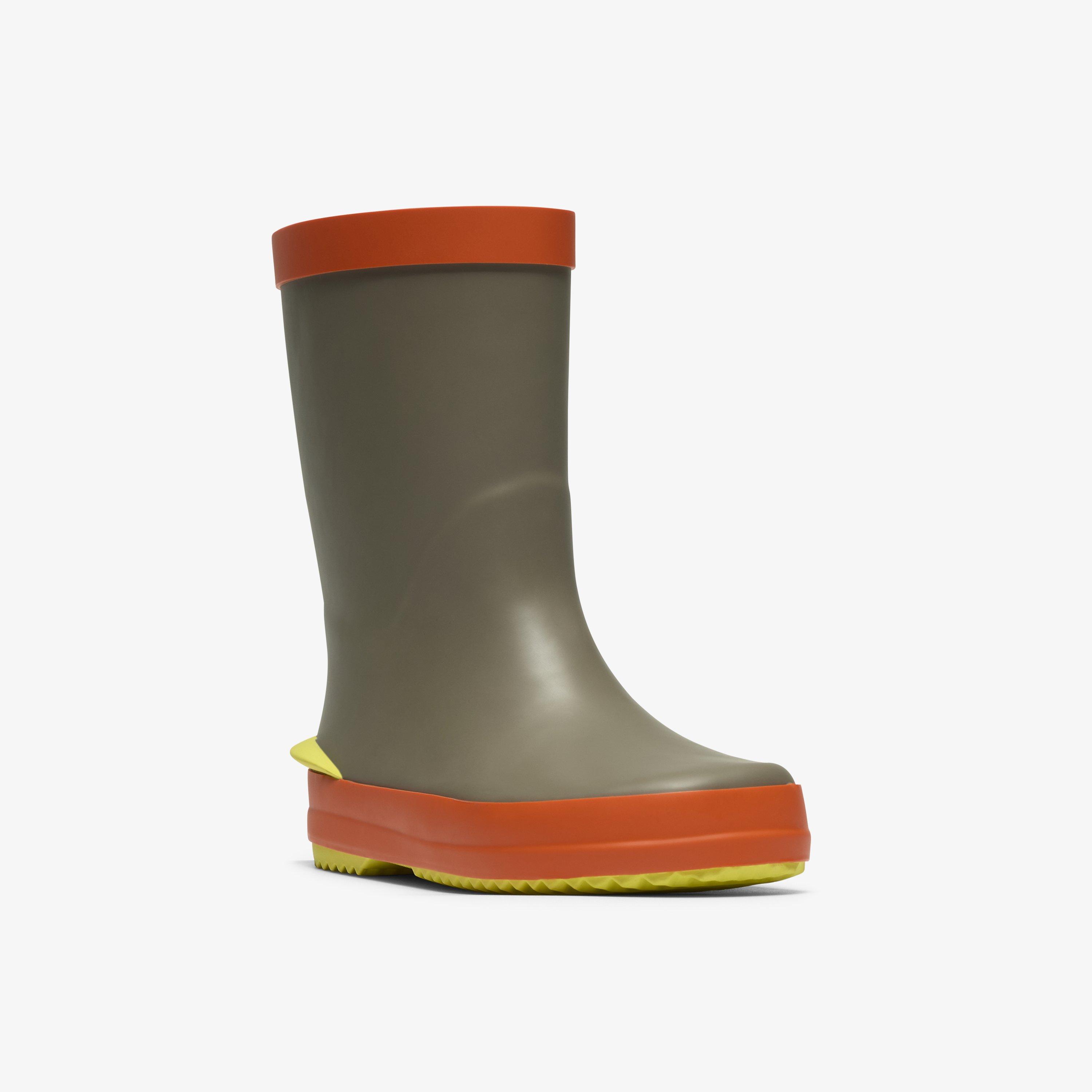 Tarri Run Toddler Khaki Combination Wellies, view 4 of 6