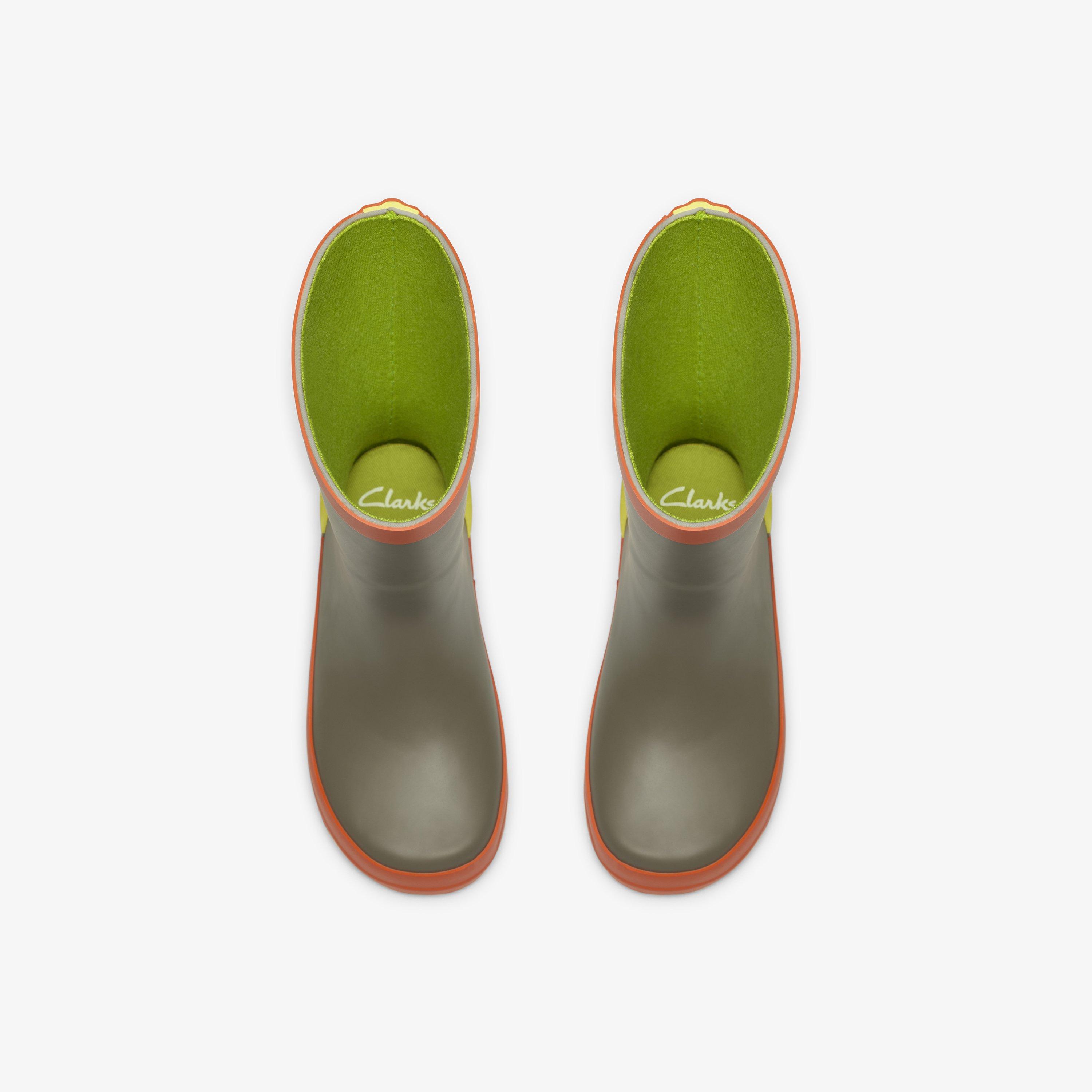 Tarri Run Toddler Khaki Combination Wellies, view 6 of 6