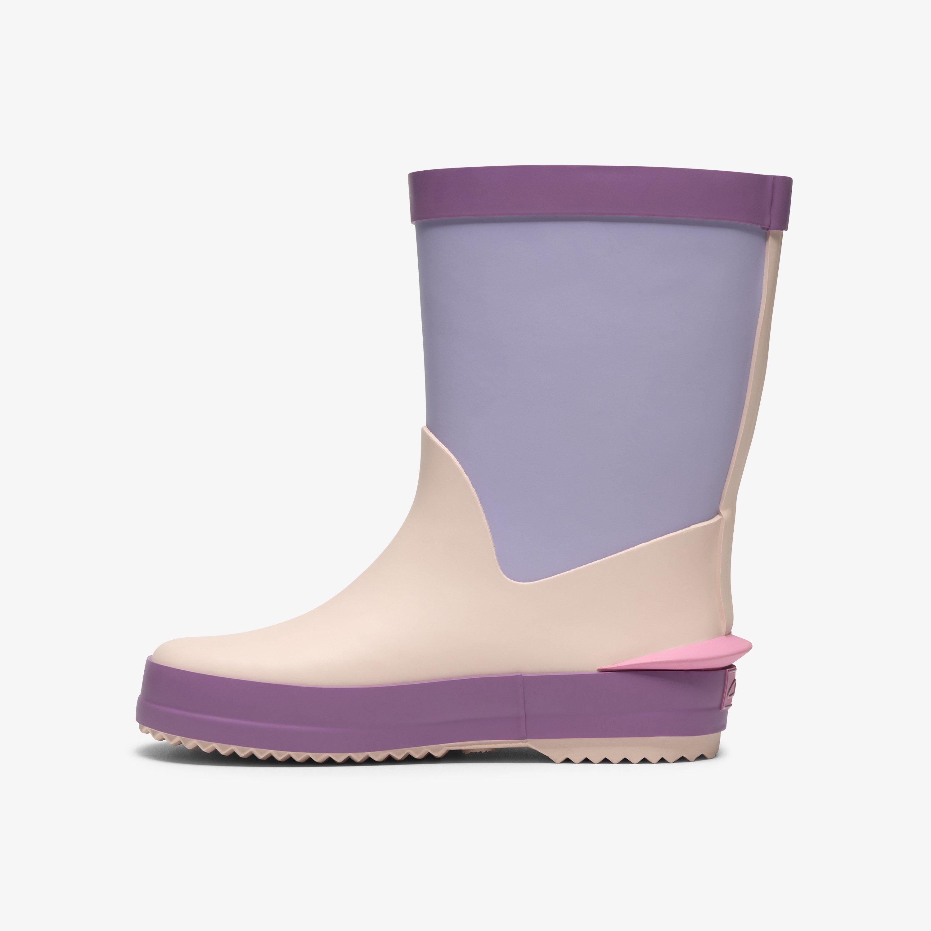 Tarri Run Toddler Purple Mutli Wellies, view 2 of 6