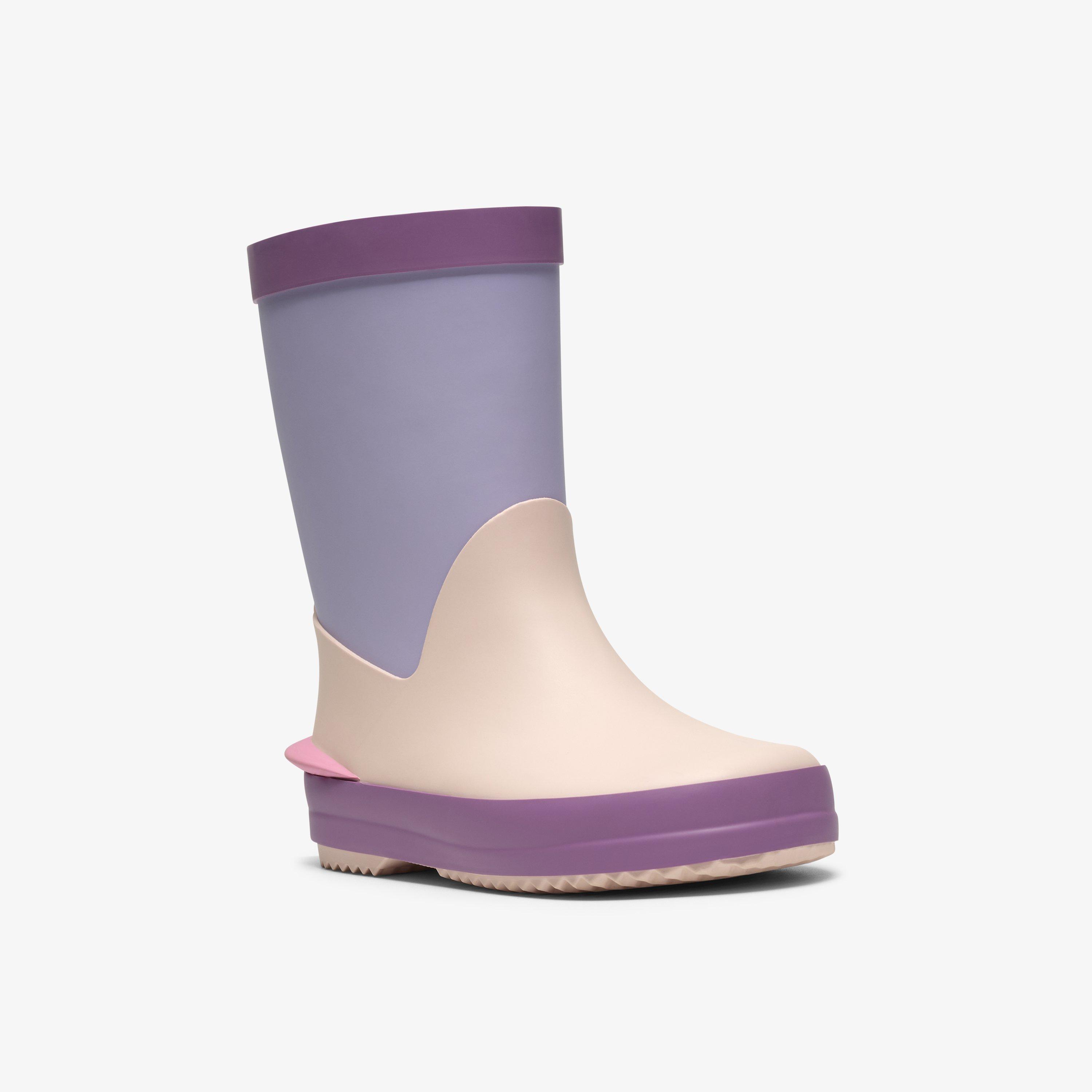 Tarri Run Toddler Purple Mutli Wellies, view 4 of 6