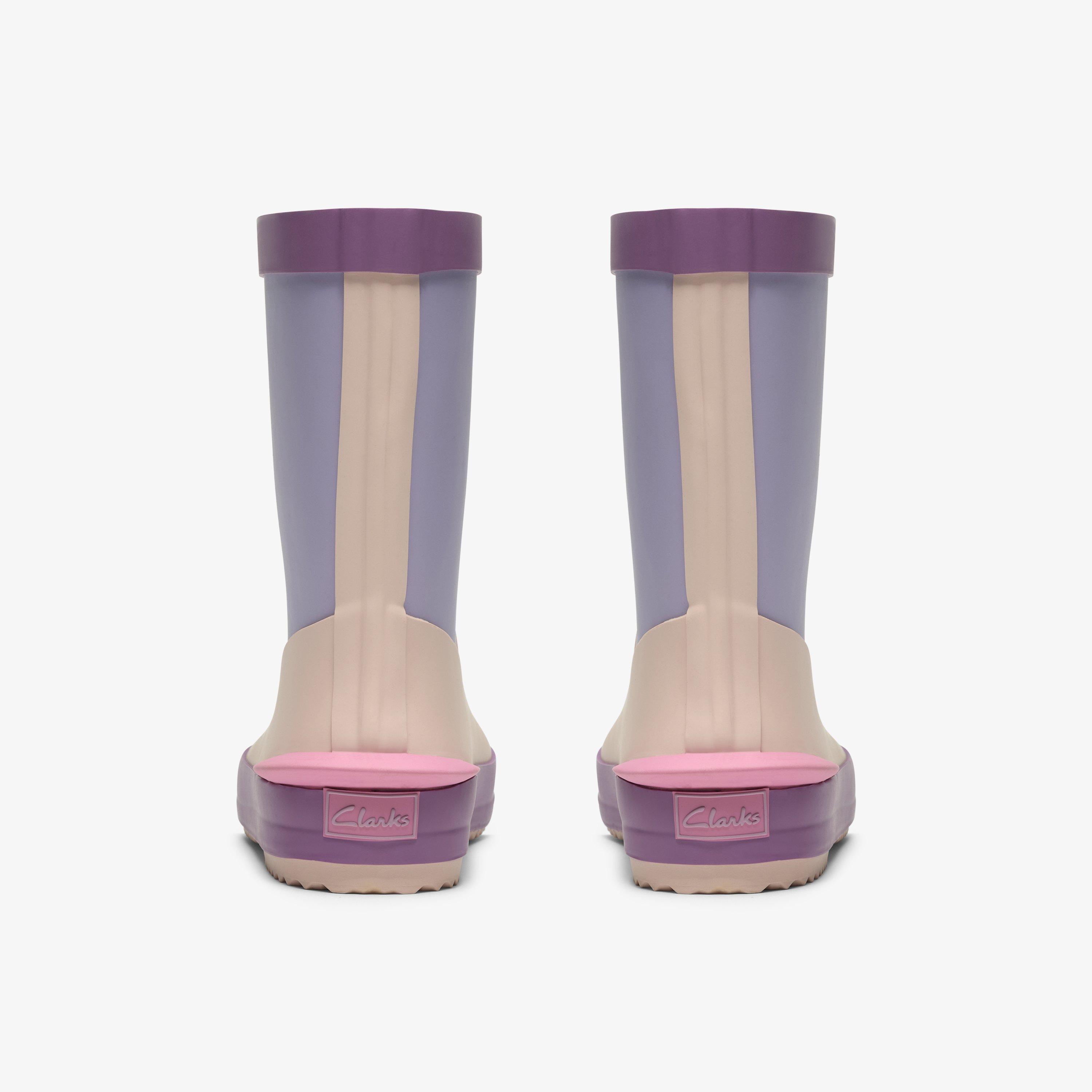 Tarri Run Toddler Purple Mutli Wellies, view 5 of 6
