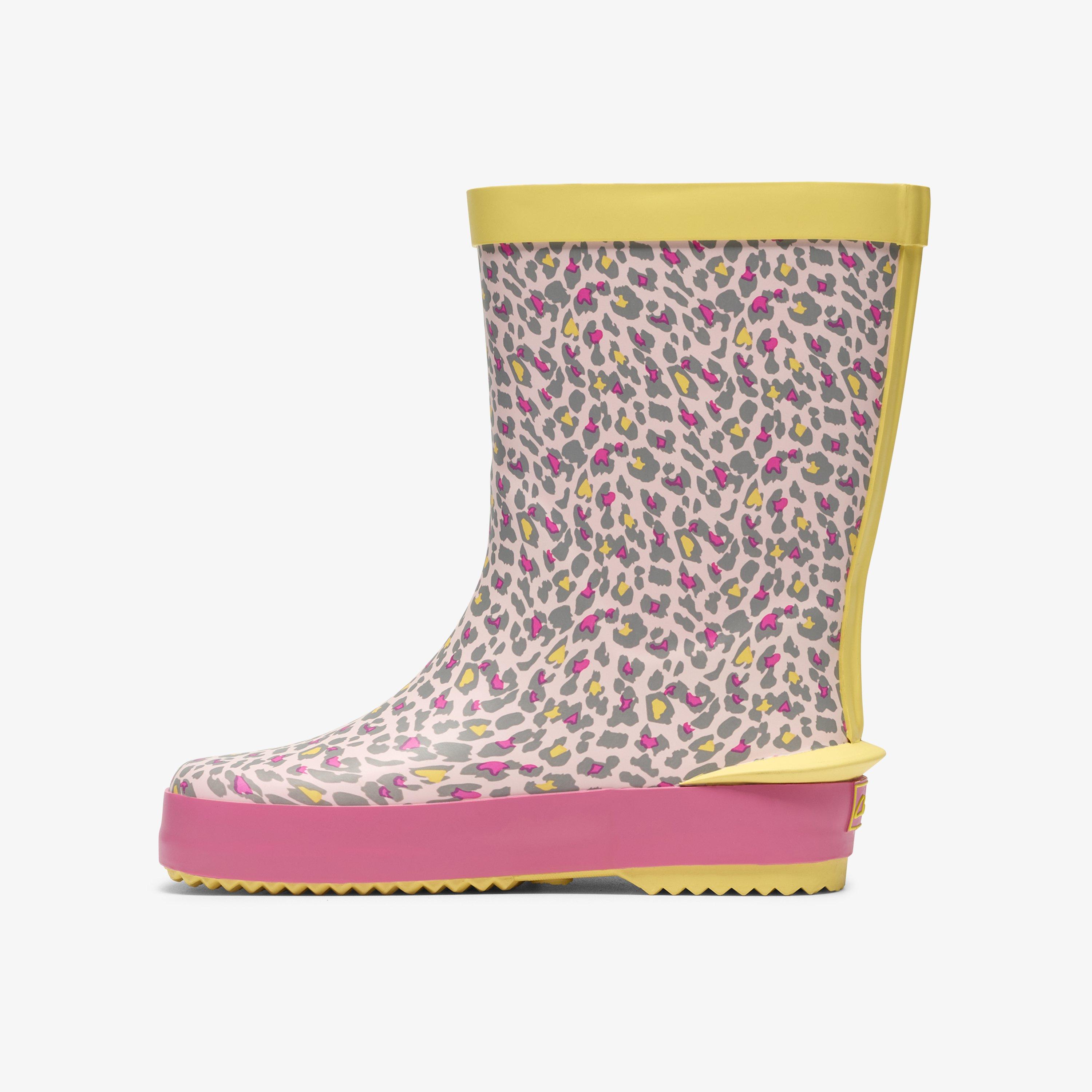 Tarri Run Toddler Pink/Multicolour Wellies, view 2 of 6
