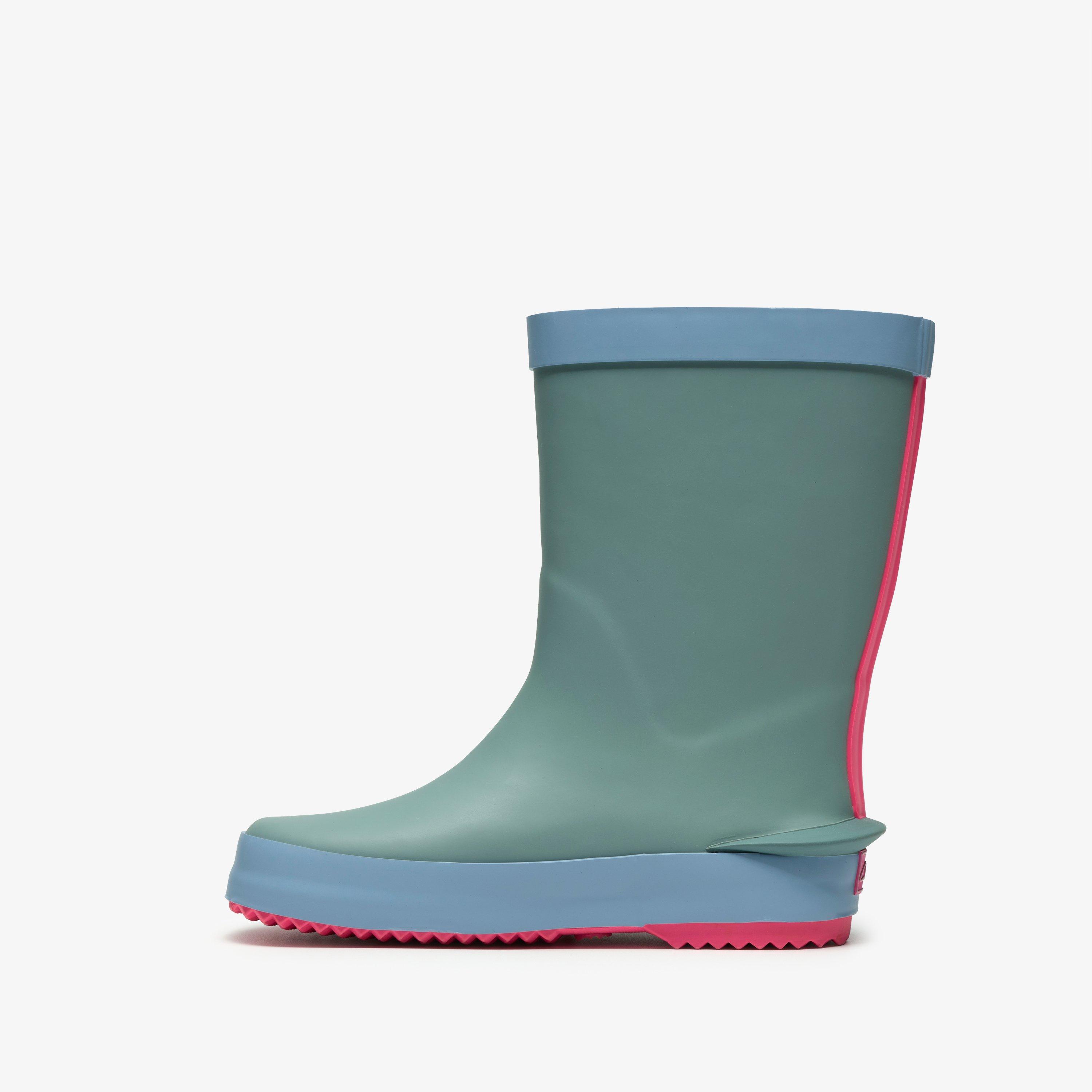 Tarri Run Toddler Sage Combination Wellies, view 2 of 6