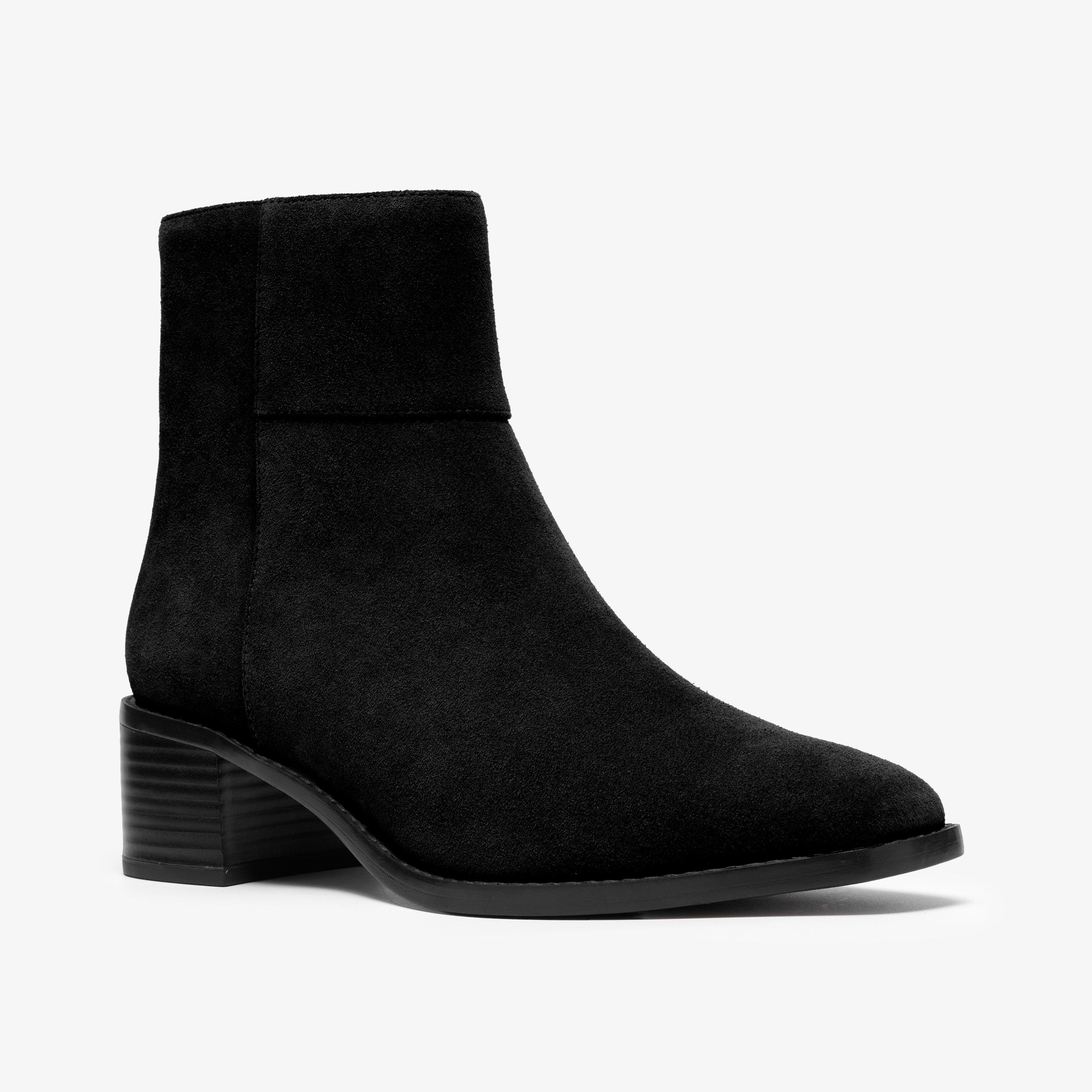 Wrenn Top Black Suede Ankle Boots, view 4 of 6