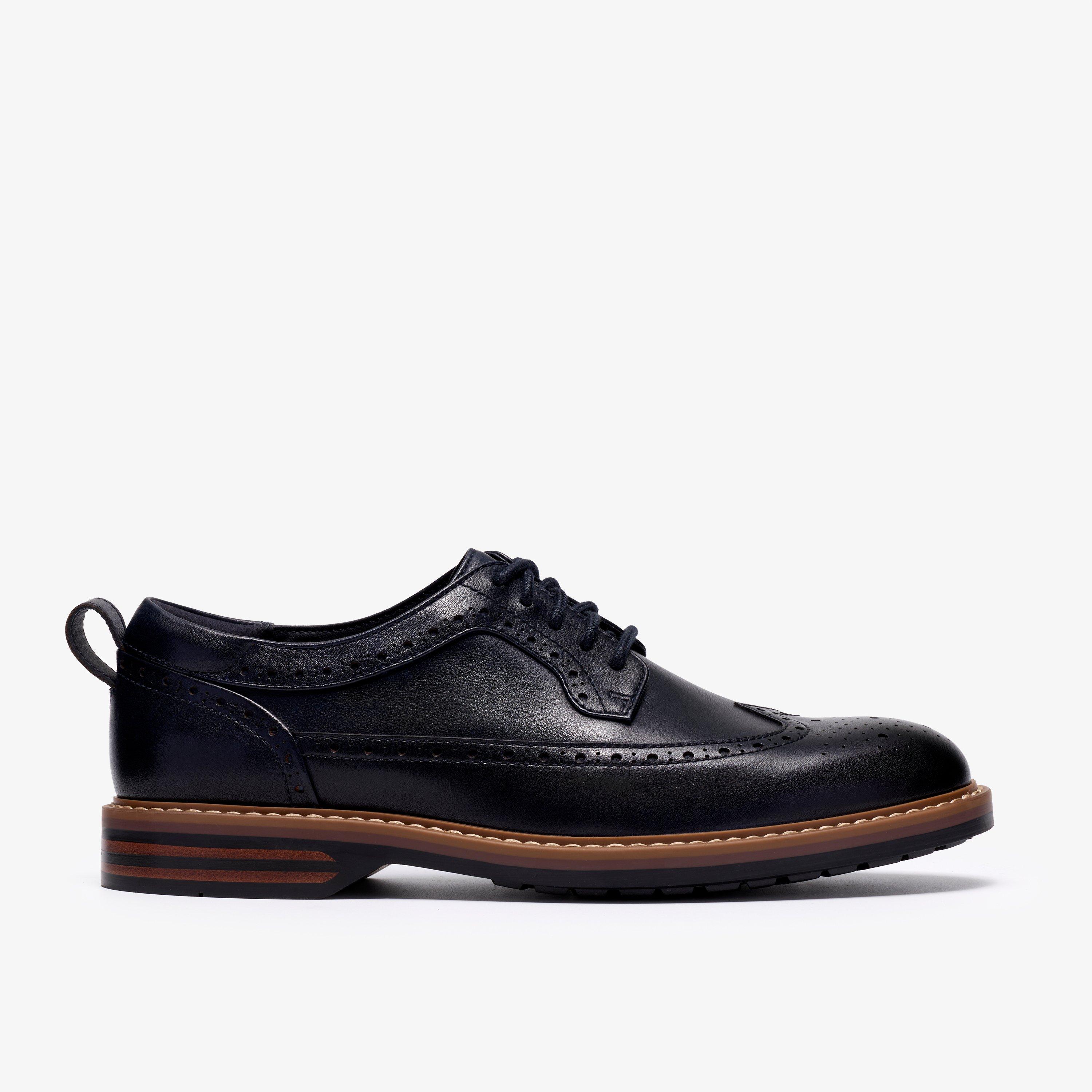 Aldwin2 Limit Navy Leather Brogues Lace Up, view 1 of 6