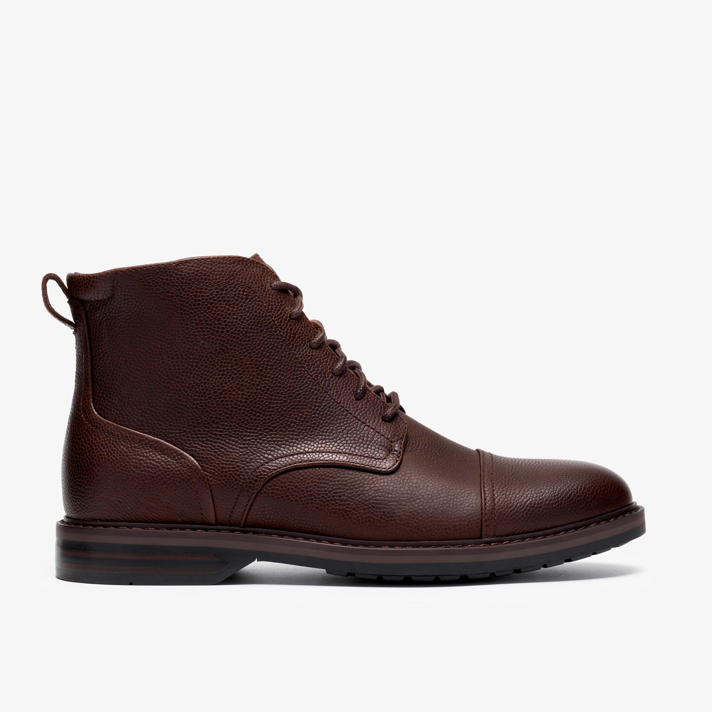 Aldwin 2 Cap Brown Leather Ankle Boots, view 1 of 6