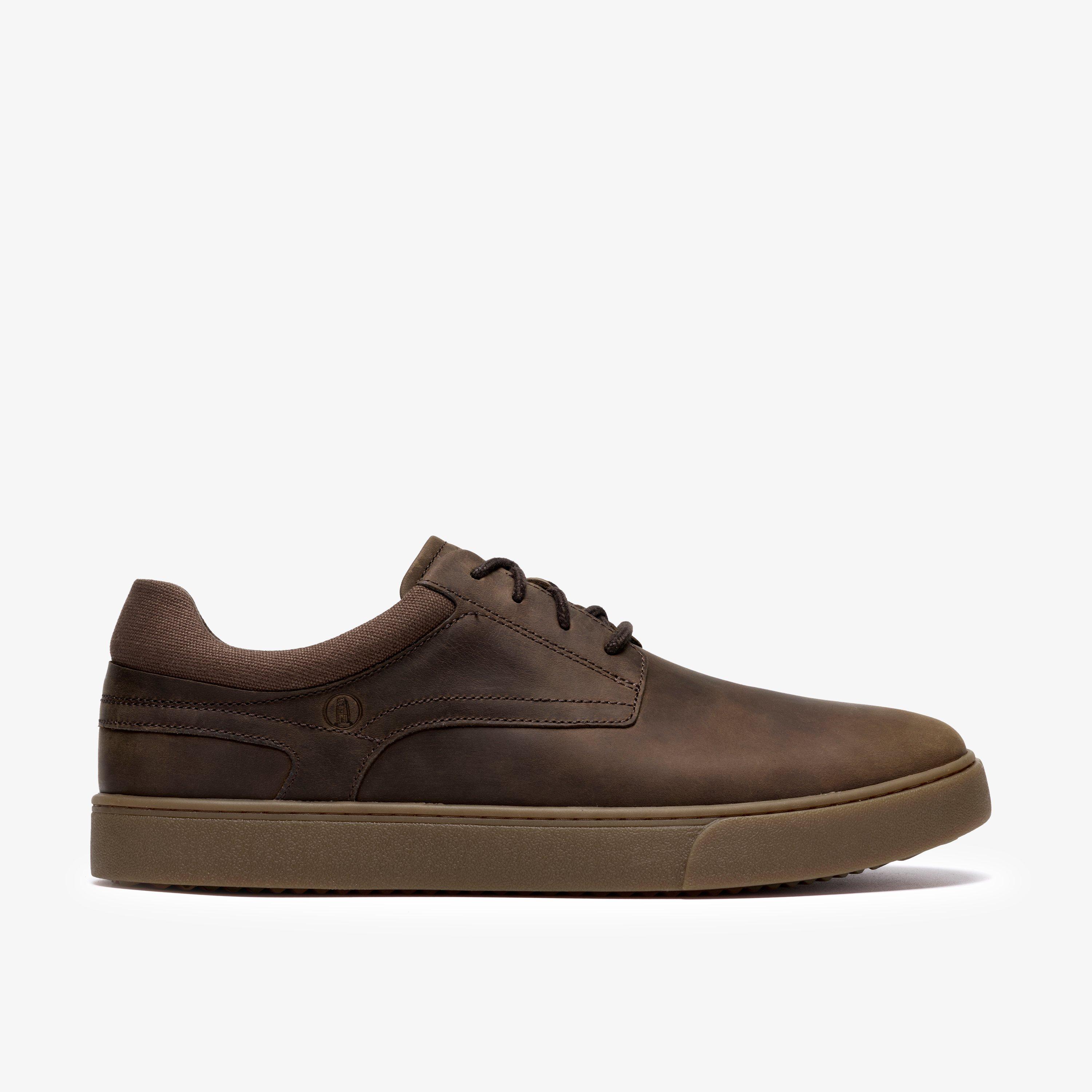 Lydford Lo Cuir Kaki Chaussures à lacets, view 1 of 6