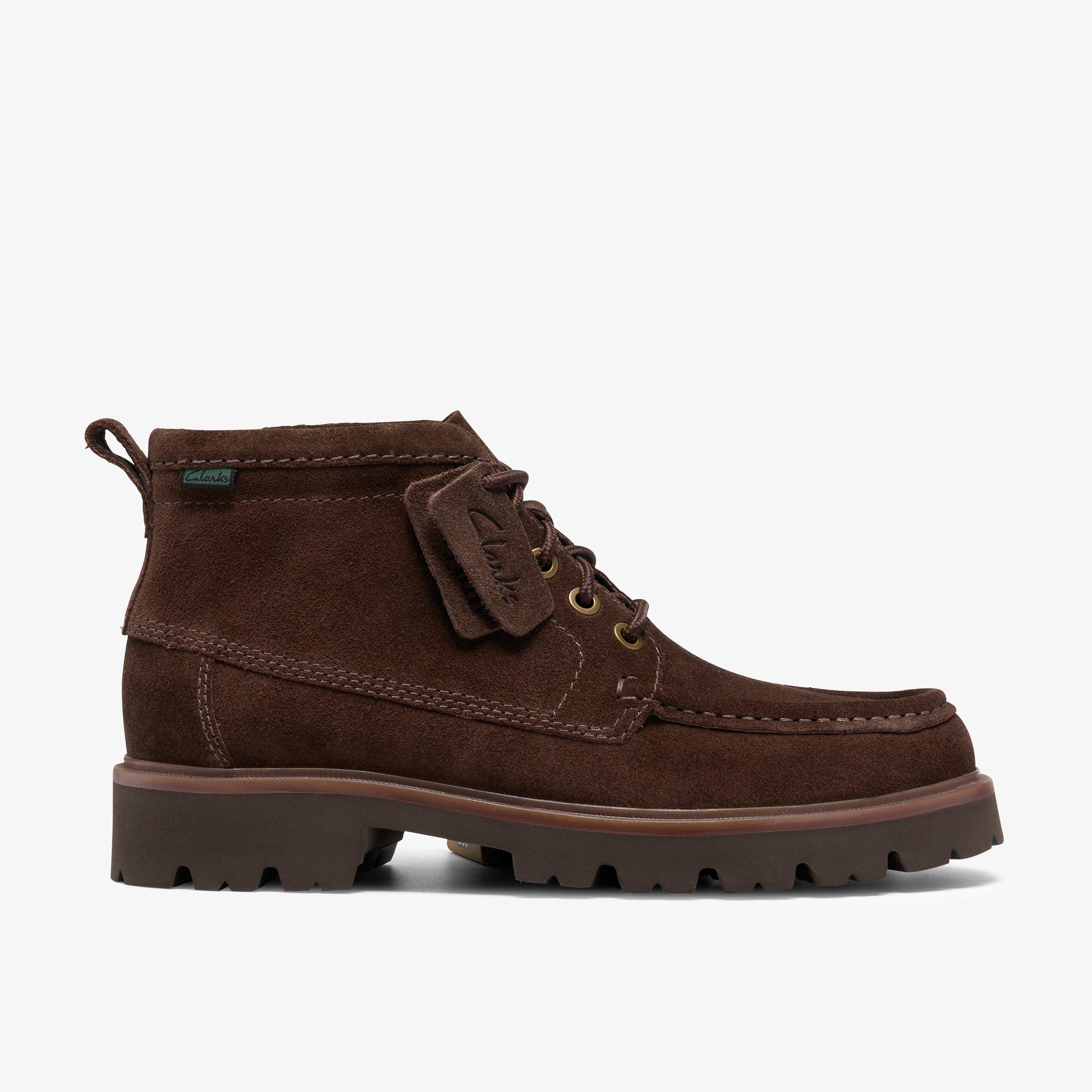 Cleyhill Hi Brown Suede Ankle Boots Lace Up, view 1 of 8
