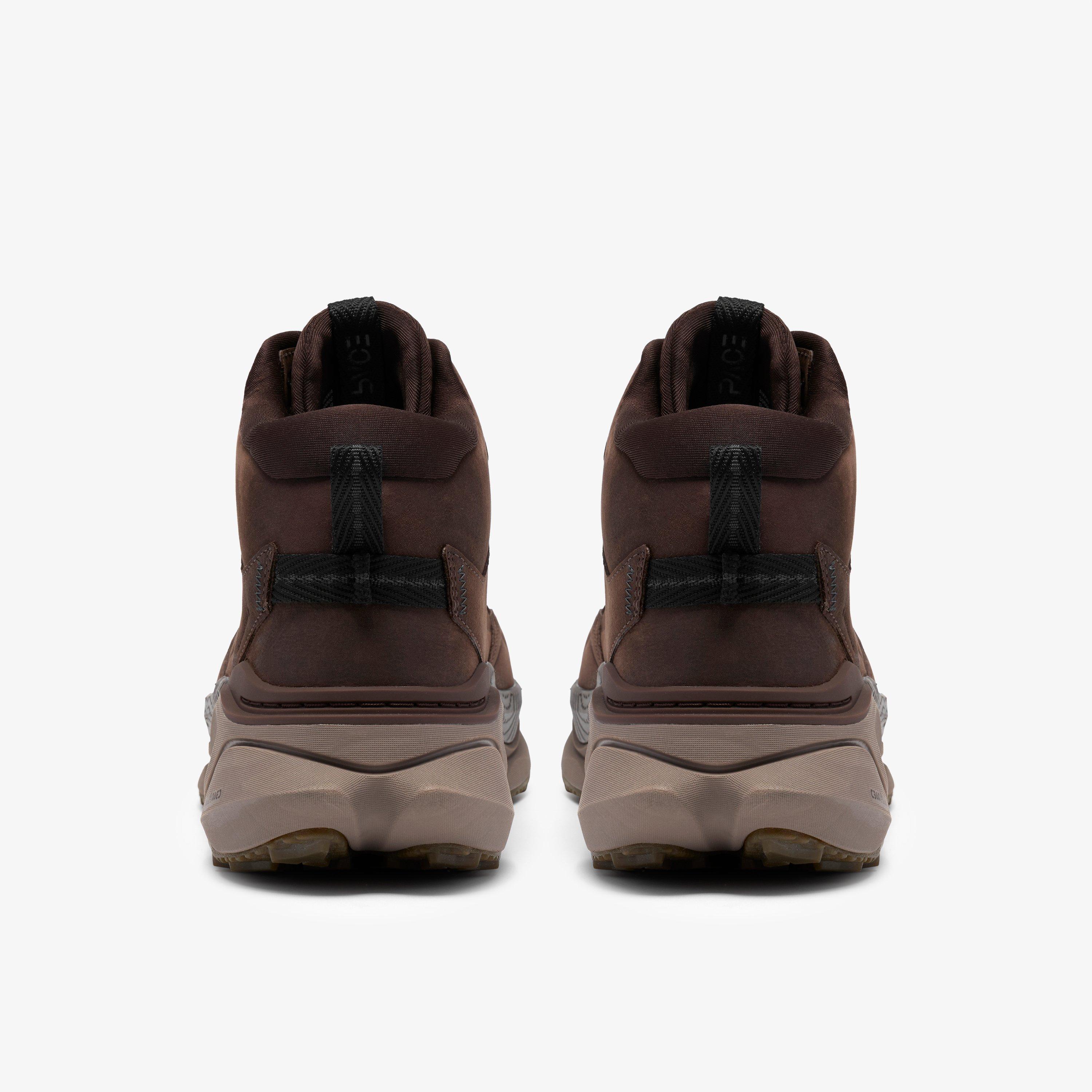 Pace Trail Hi Waterproof Brown Lace Up Walking Hiking Sneakers, view 5 of 6
