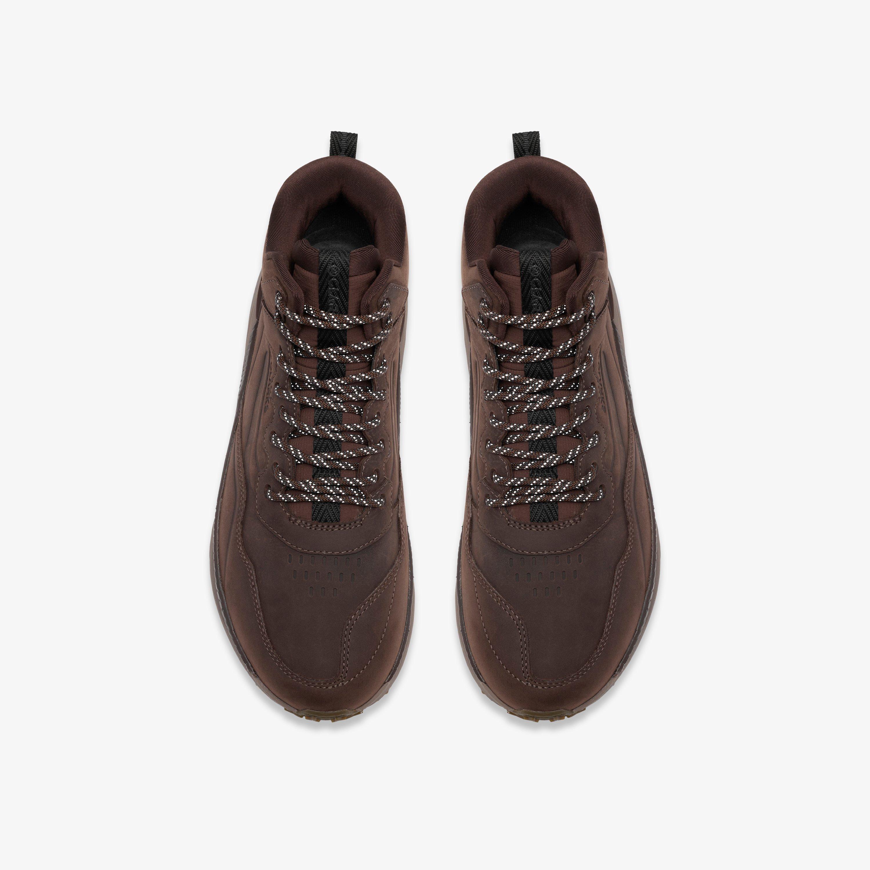 Pace Trail Hi Waterproof Brown Lace Up Walking Hiking Sneakers, view 6 of 6