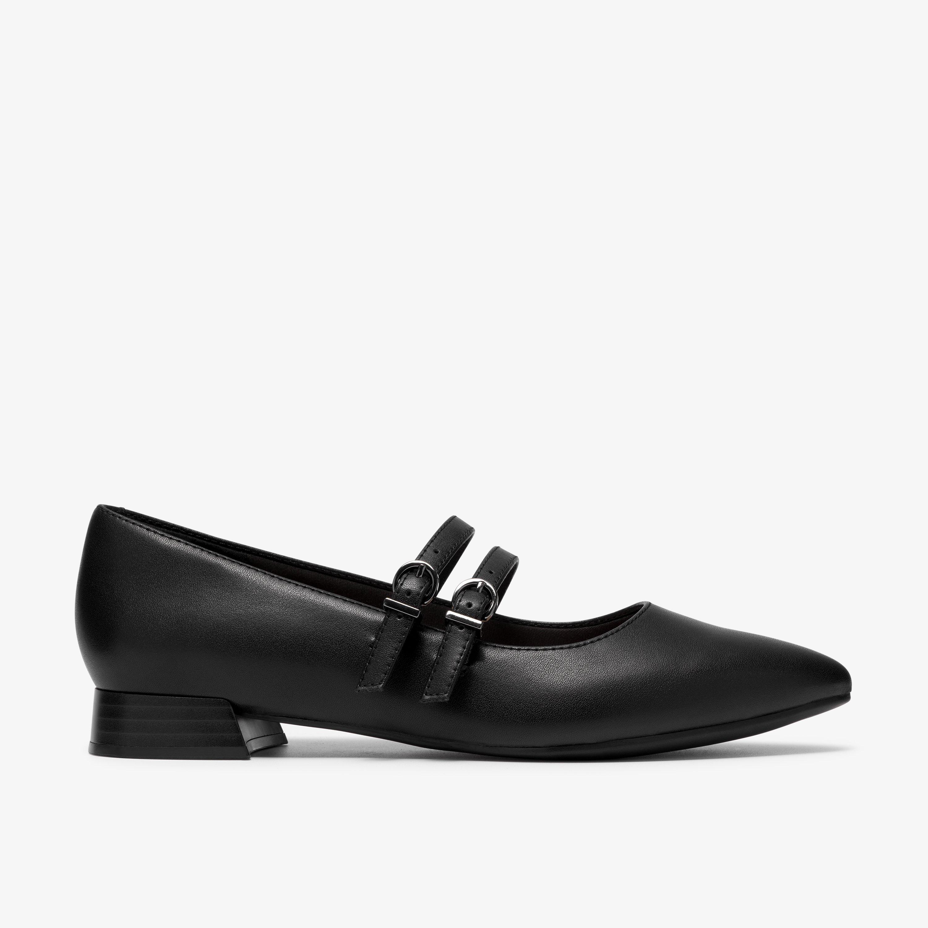 Natalyn Jane Black Leather Slip-Ons, view 1 of 6