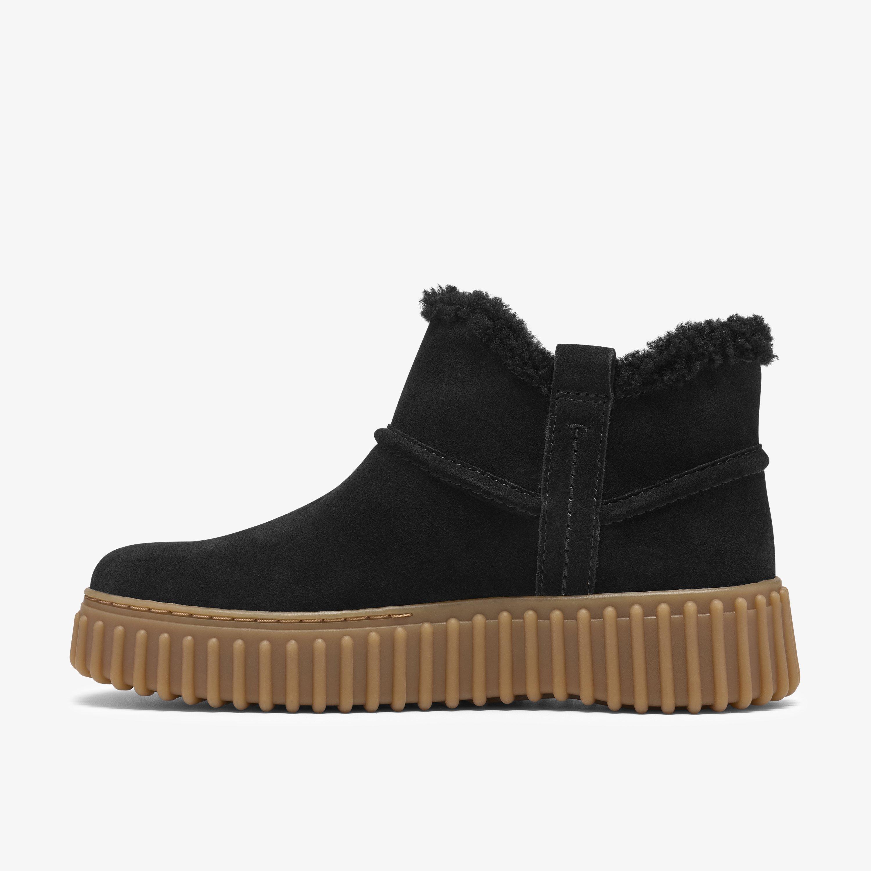 Torhill Warm Black Warmlined Suede Ankle Boots Torhill, view 2 of 6
