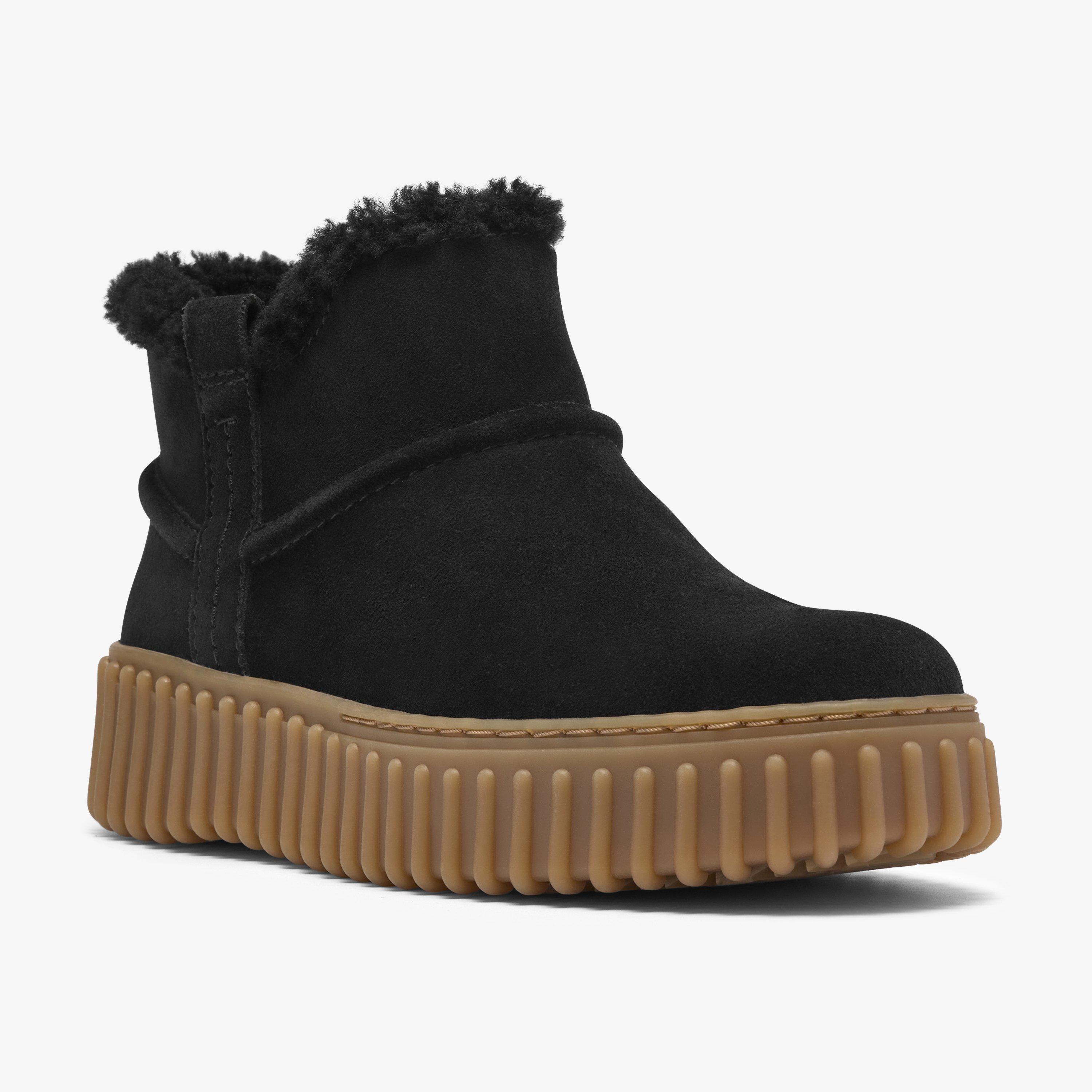 Torhill Warm Black Warmlined Suede Ankle Boots Torhill, view 4 of 6