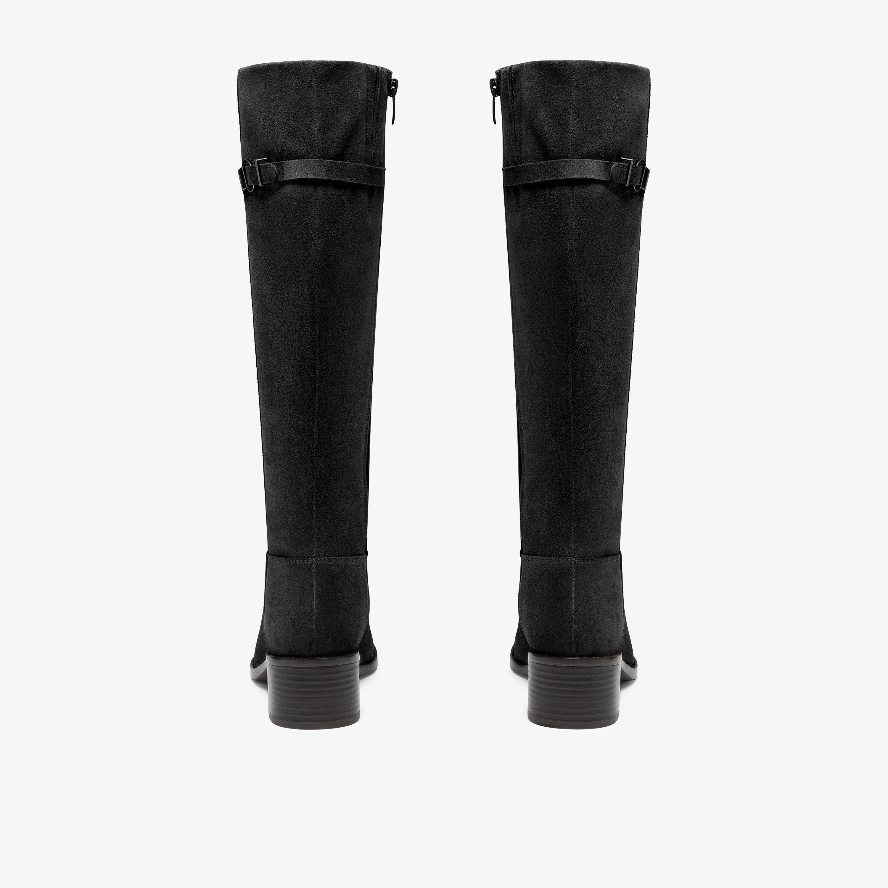 Wrenn Hi Black Suede Knee High Boots, view 5 of 6