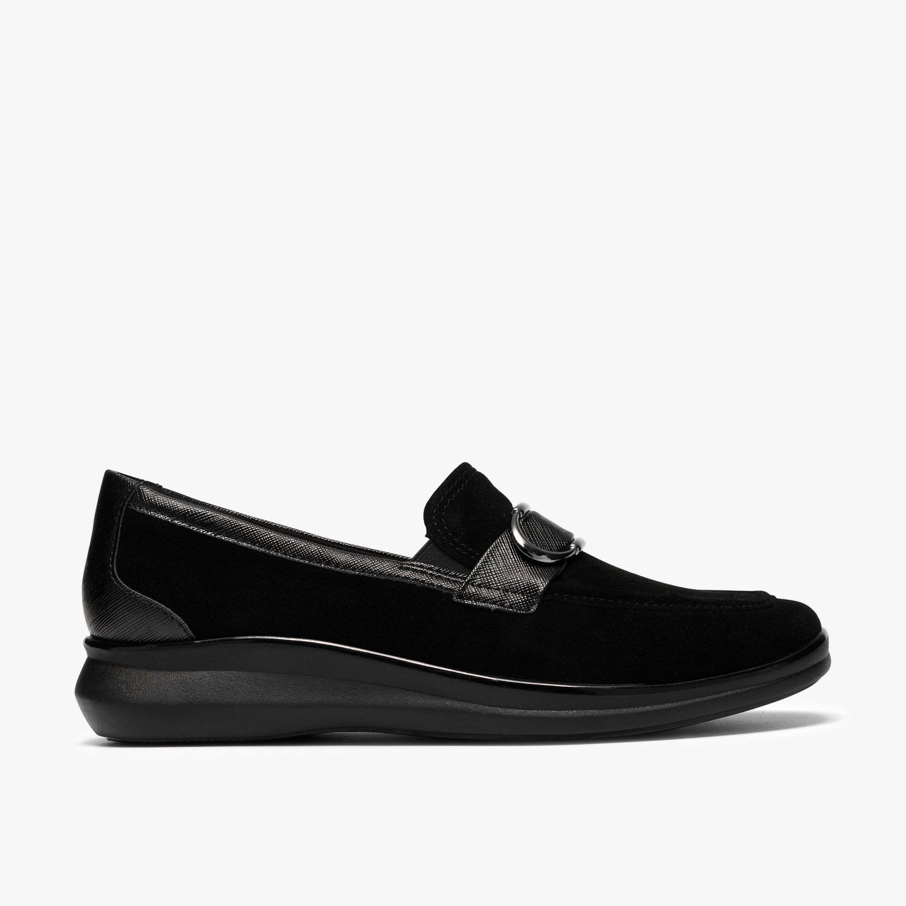 Lynell Bay Black Suede Loafers, view 1 of 6