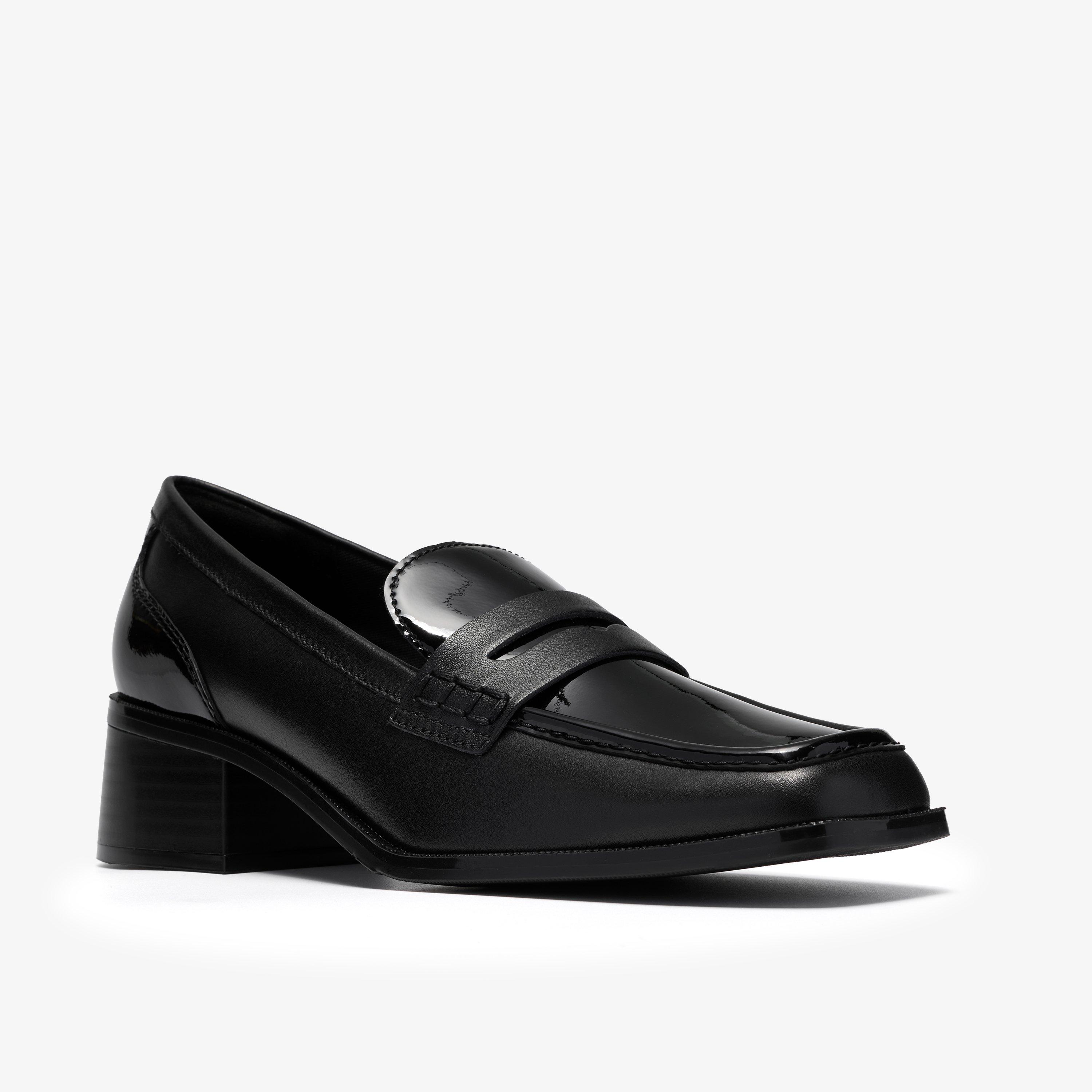 Moseley Edge Czarna kombinacja Mokasyny Buty Wsuwane, view 4 of 6