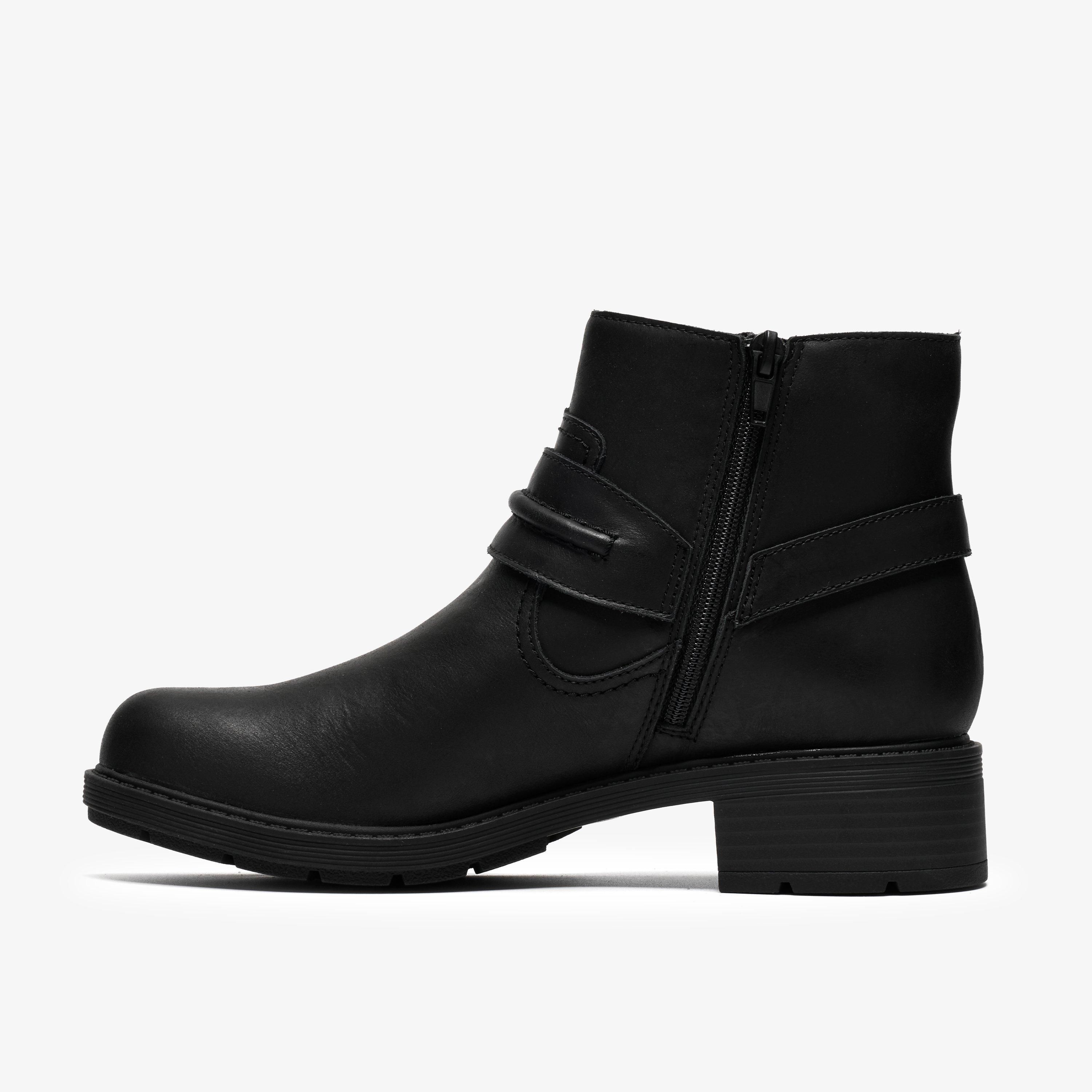 Hearth Bay Black Ankle Boots, view 2 of 6