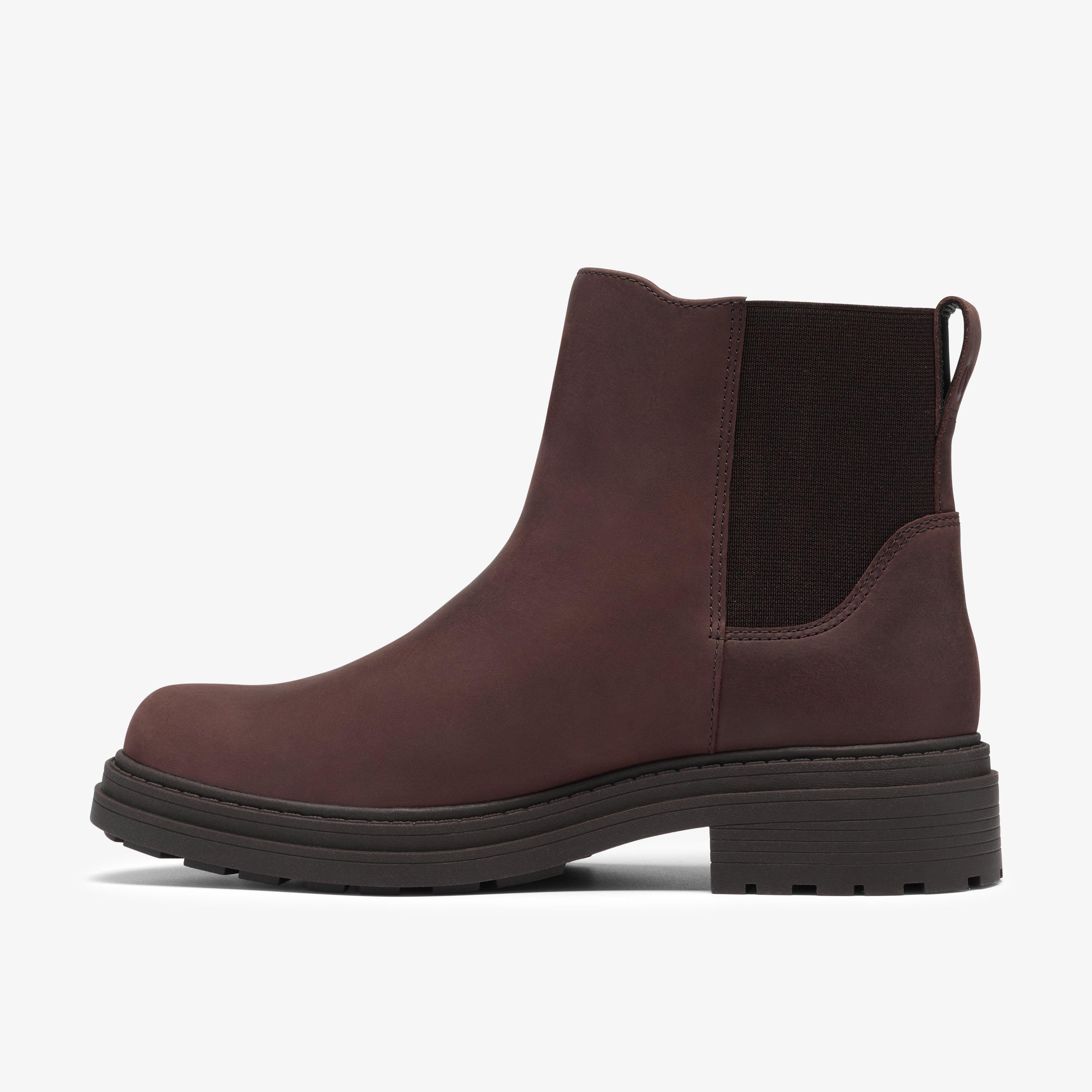 Orinoco3 Zip Waterproof Dark Brown Leather Ankle Boots, view 2 of 6