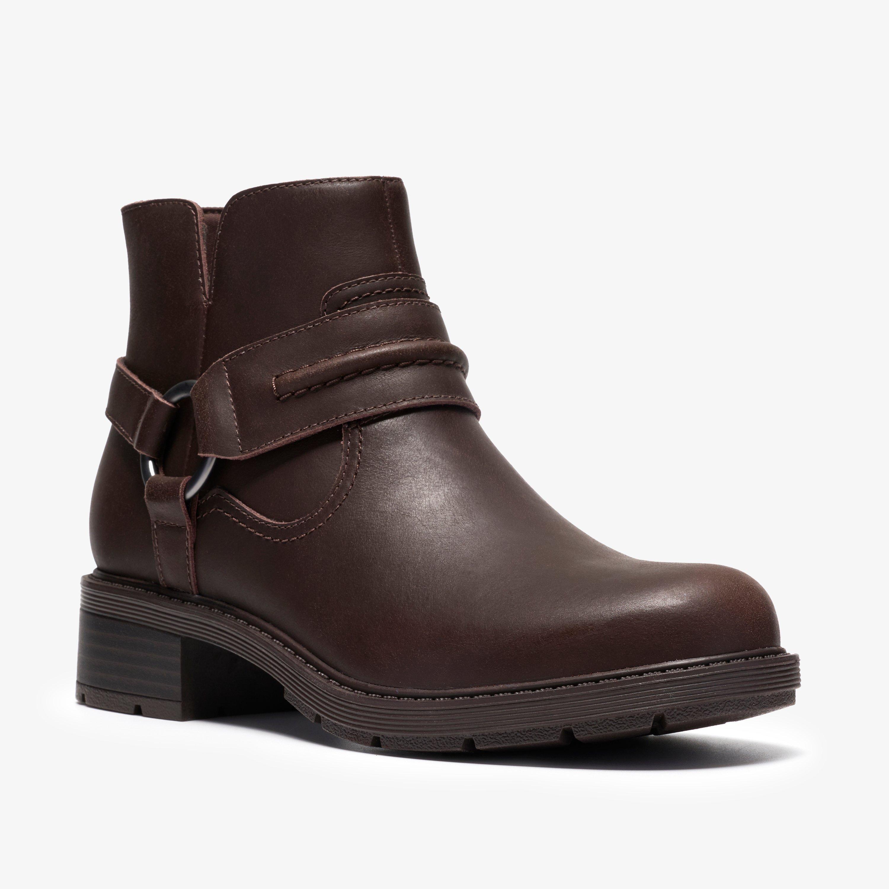Hearth Bay Dark Brown Ankle Boots, view 4 of 6
