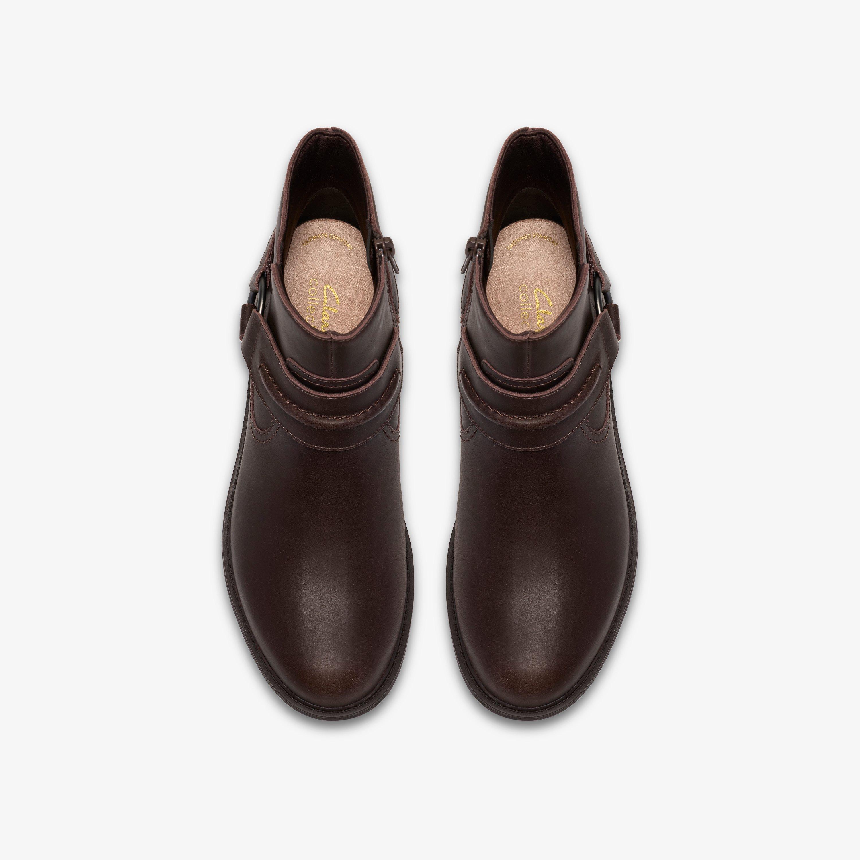 Hearth Bay Dark Brown Ankle Boots, view 6 of 6