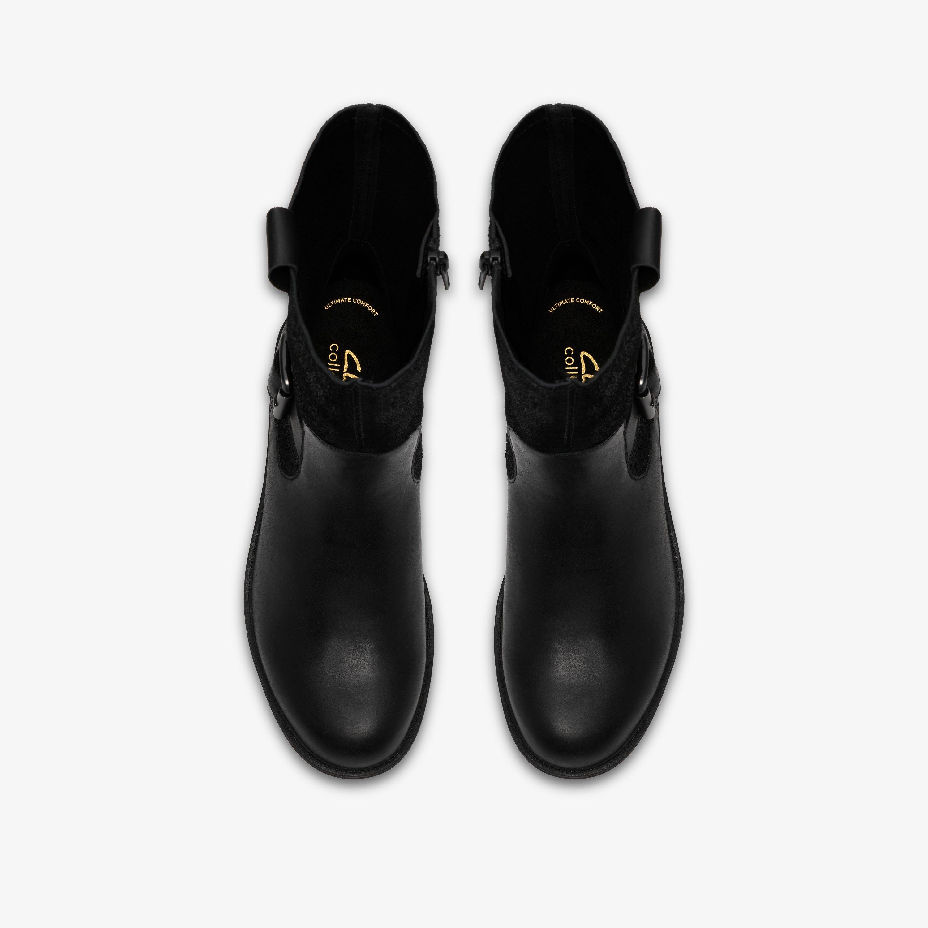 Hearth Mid Black Mid Calf Boots, view 6 of 6