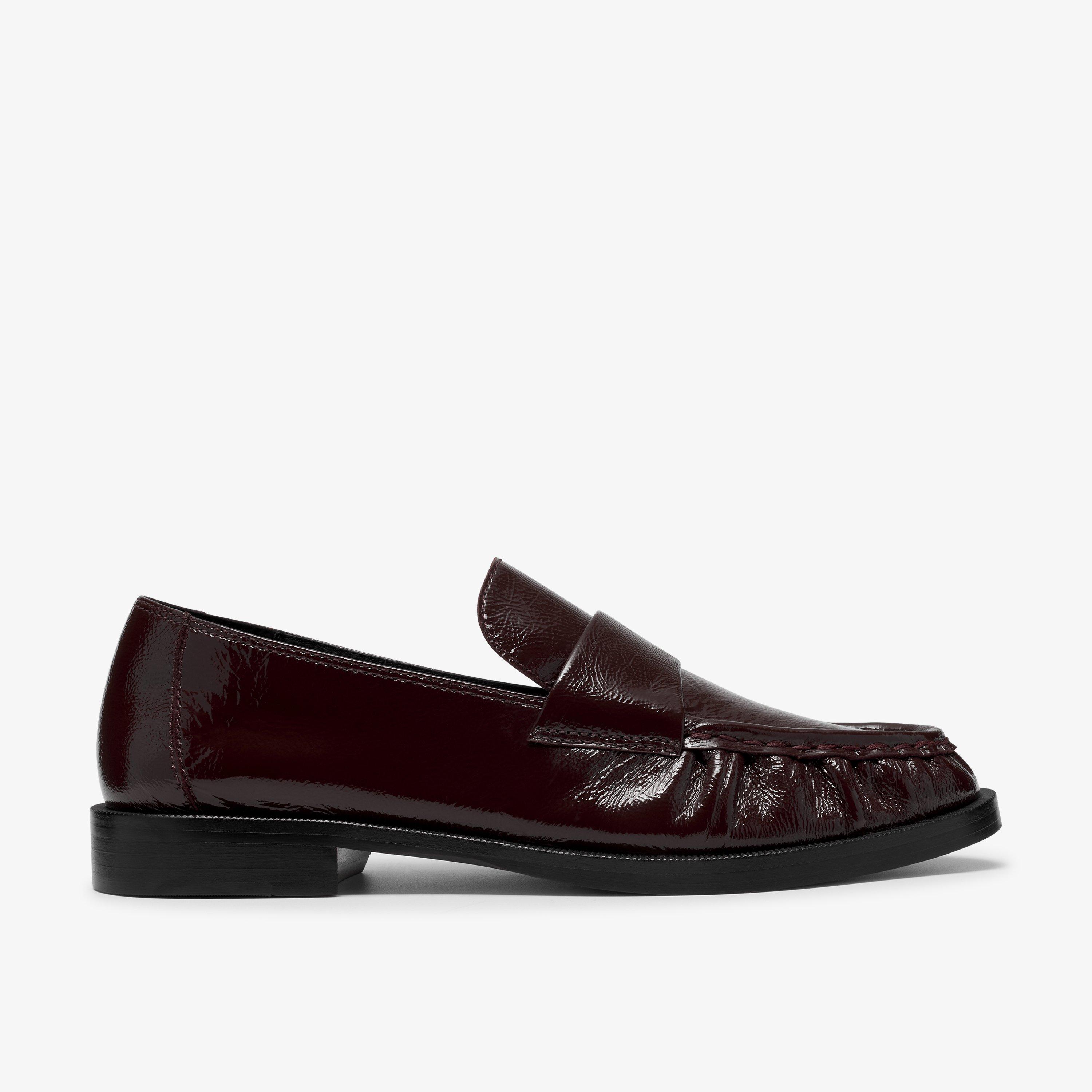 Straven2 Step Burgundy Patent Loafers Slip Ons, view 1 of 6