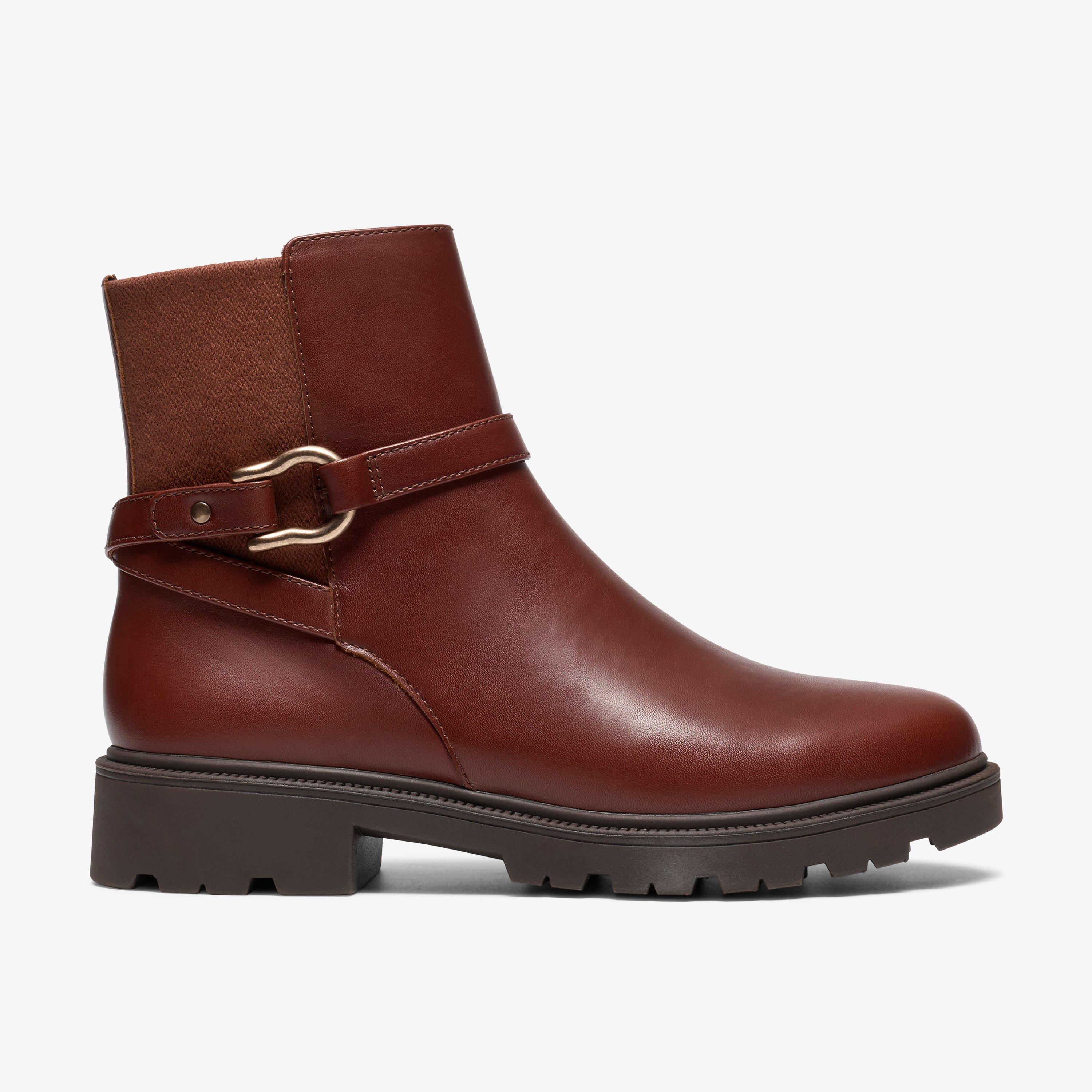 Code Bay British Tan Leather Ankle Boots, view 1 of 6