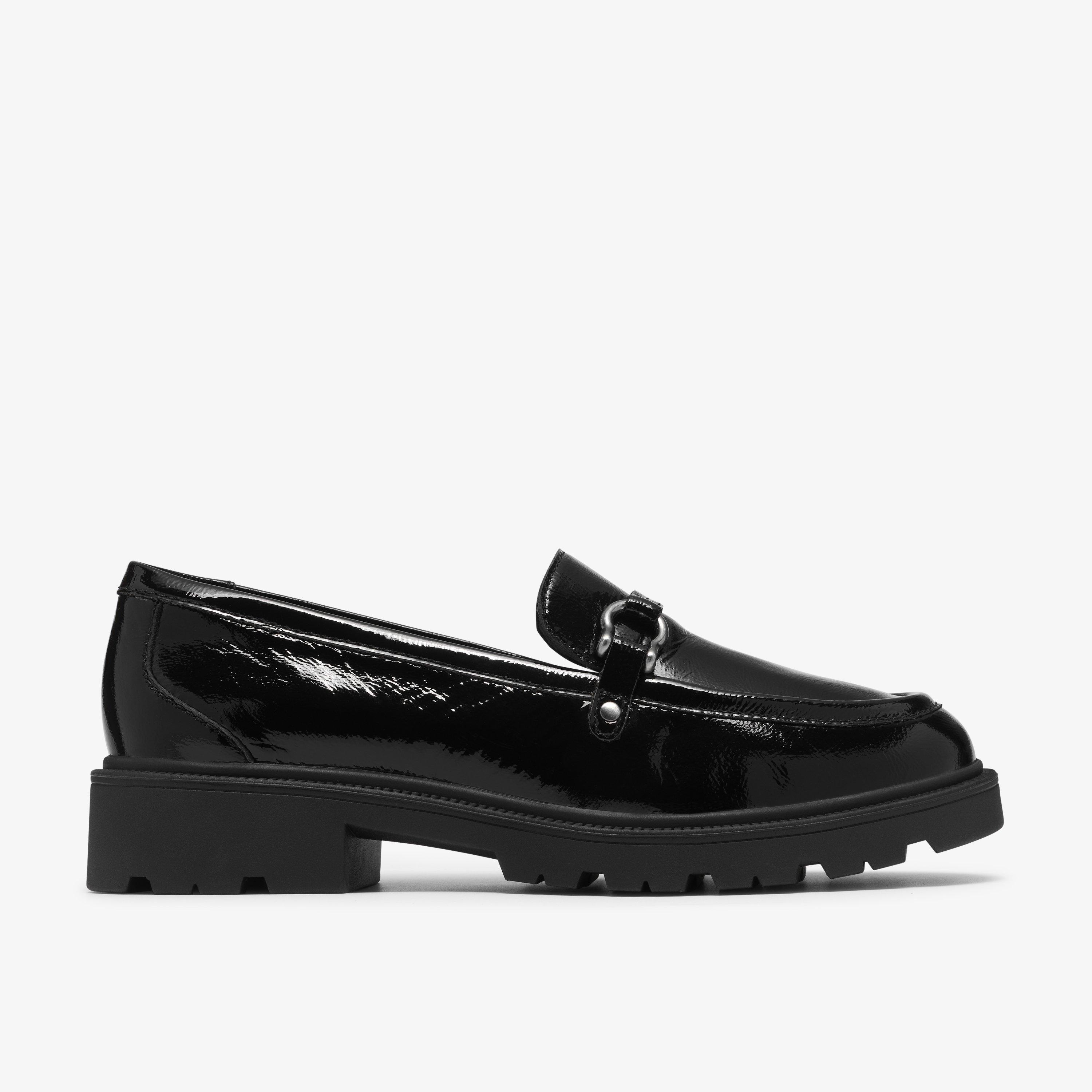 Code L Step Black Patent Leather Loafers Slip-Ons, view 1 of 6