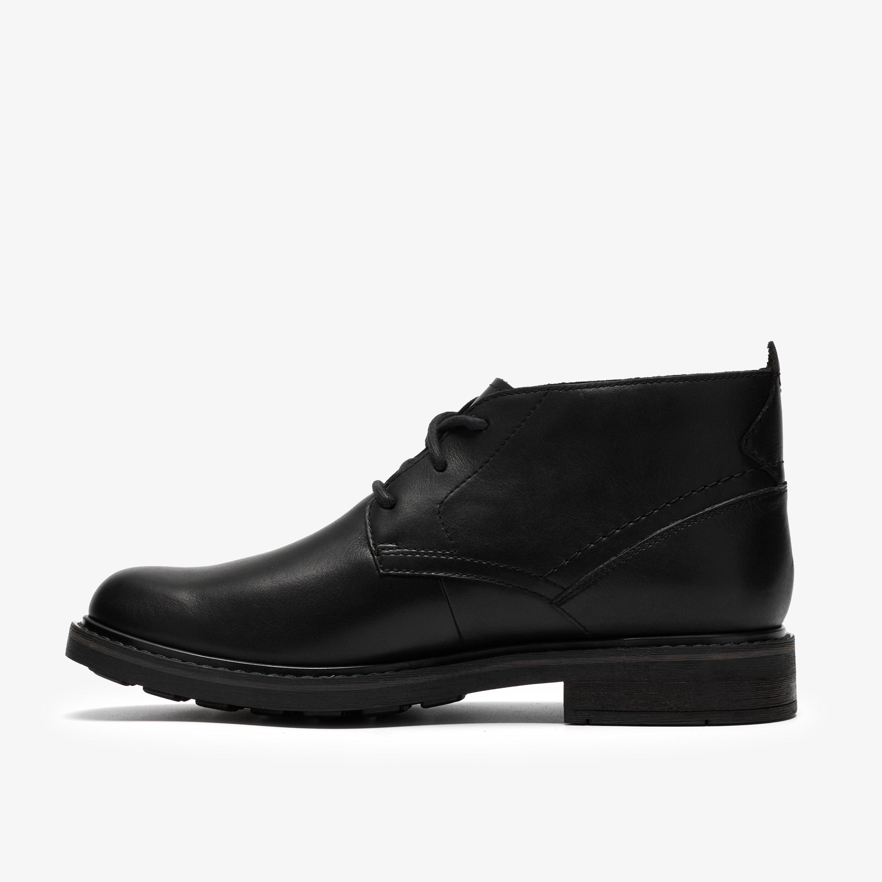 Newford Mid GORE-TEX Black Leather Ankle Boots Lace Up, view 2 of 6