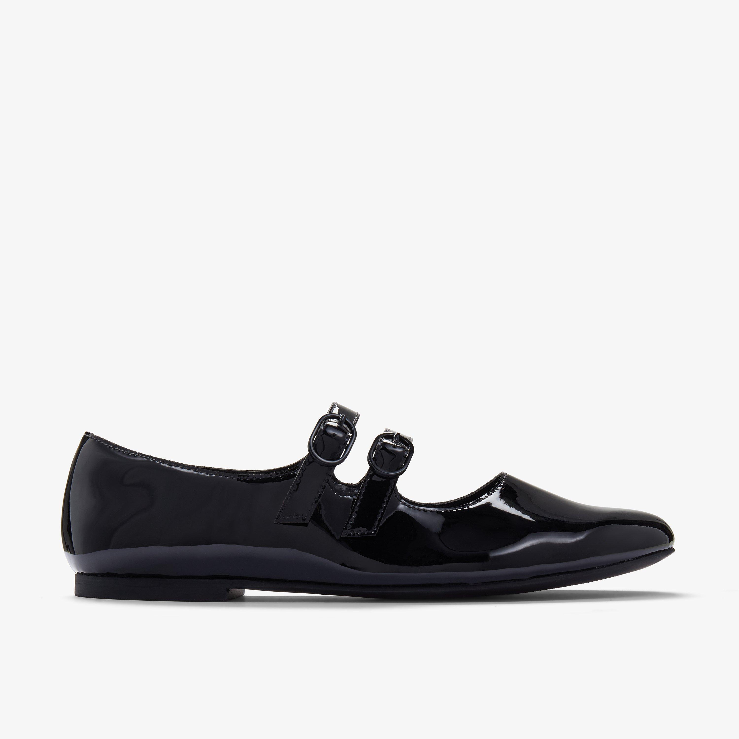 Kicho Strap Schwarzes Patent Mary Jane Ballerinas, view 1 of 6