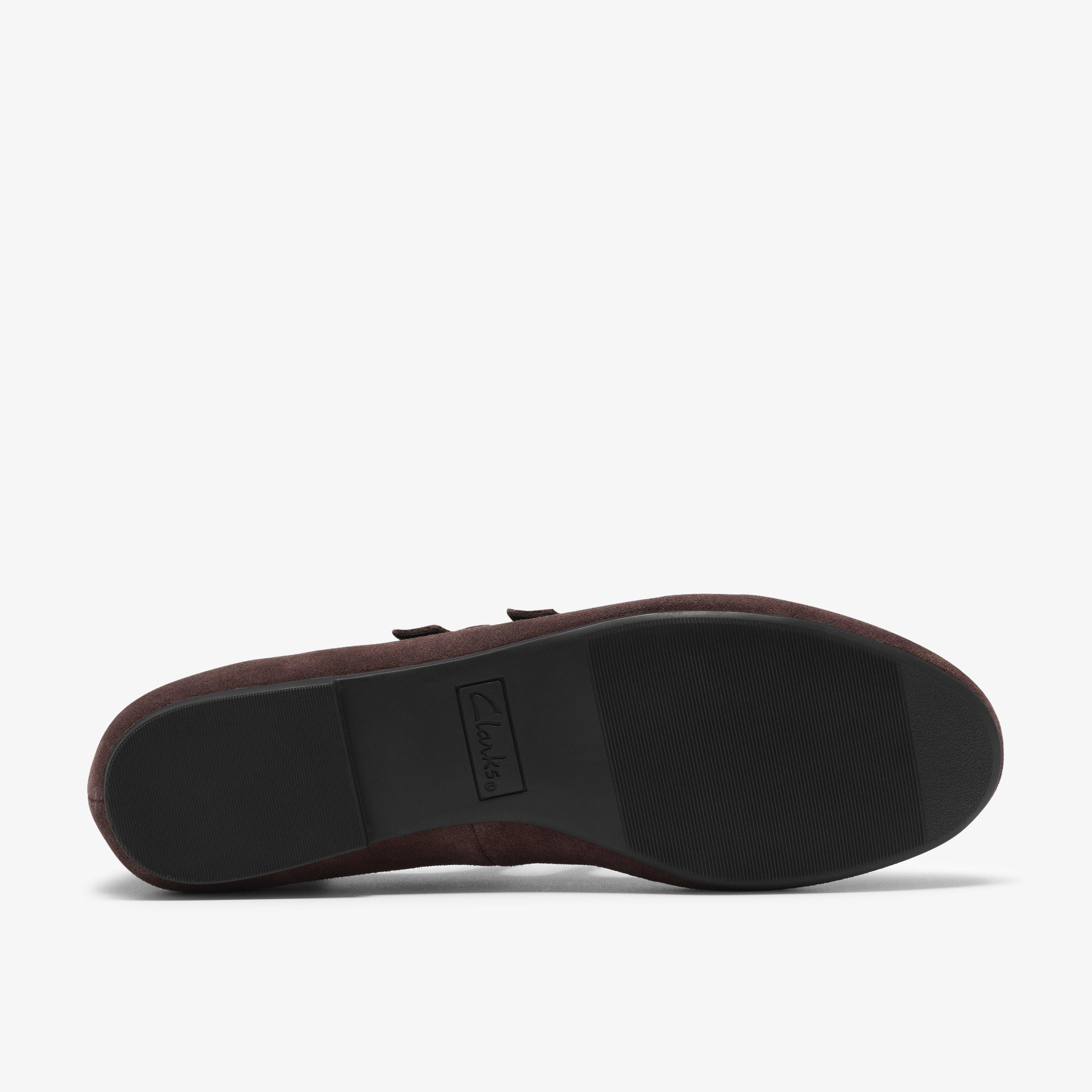 Kicho Strap Brown Suede Mary Jane Ballerina, view 3 of 6