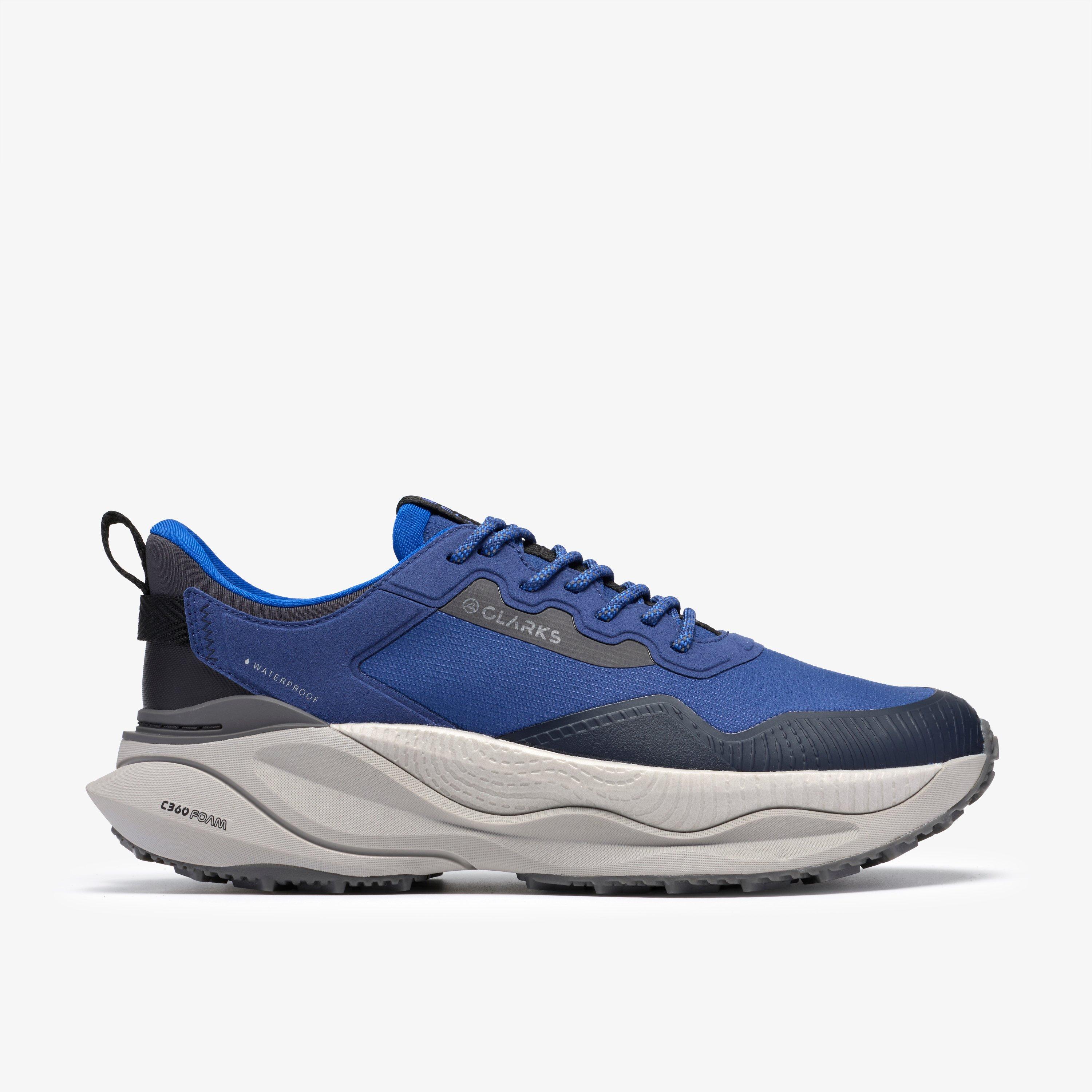 Pace Trail Go Waterproof Blue Walking Hiking Lace Up, view 1 of 6