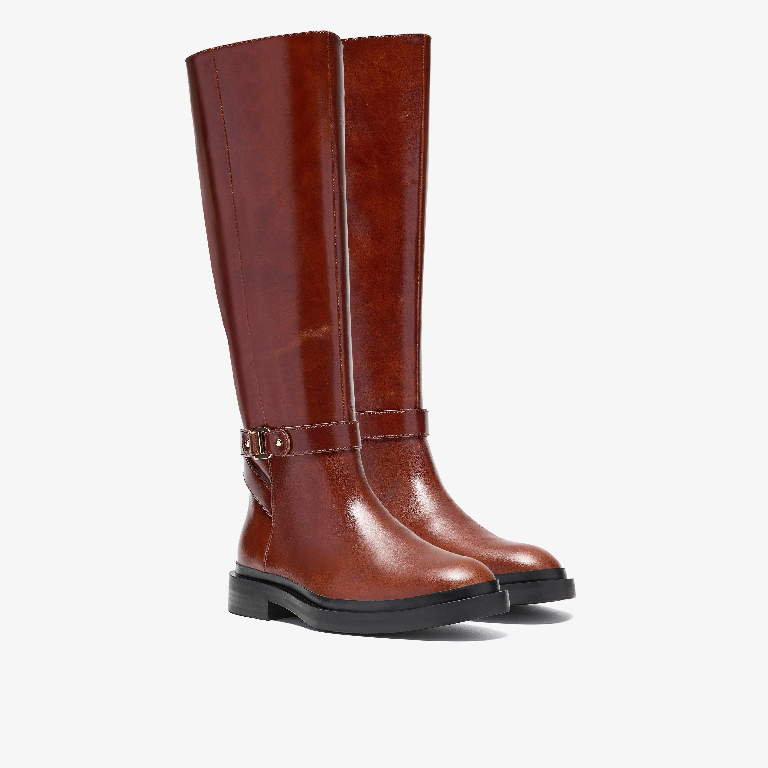 Previa Bit Tan Knee High Boots, view 4 of 6