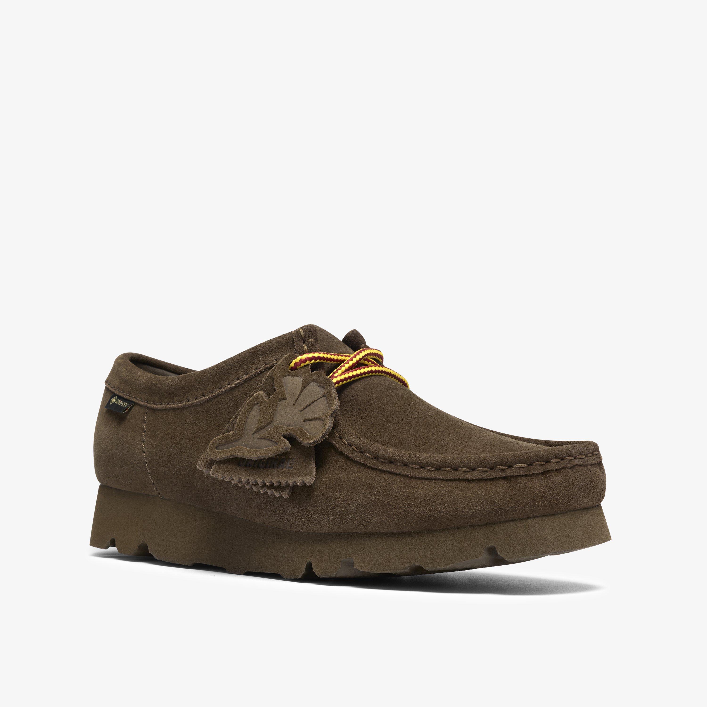 Wallabee GORE-TEX Dark Olive Suede Wallabee Lace Up, view 7 of 8